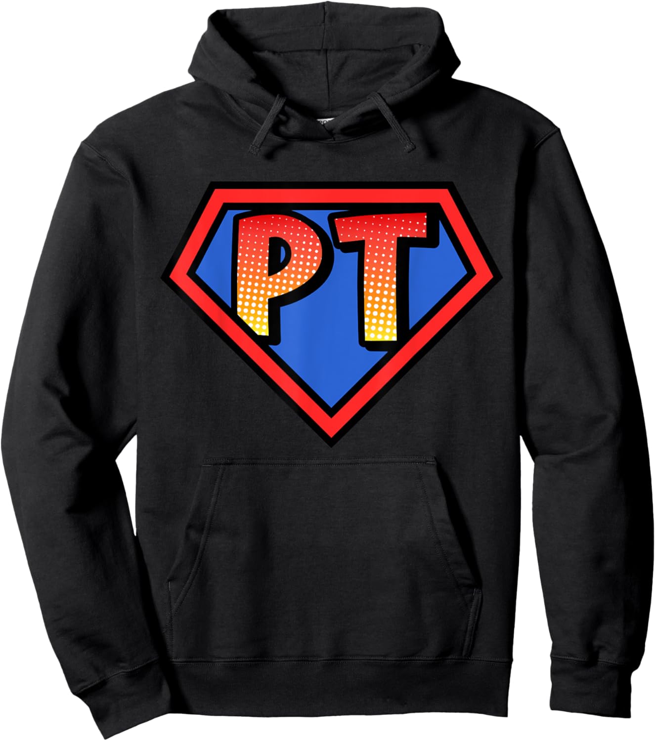 Superhero PT Physical Therapy - Halloween Costume Hoodie - Hoodie | Black