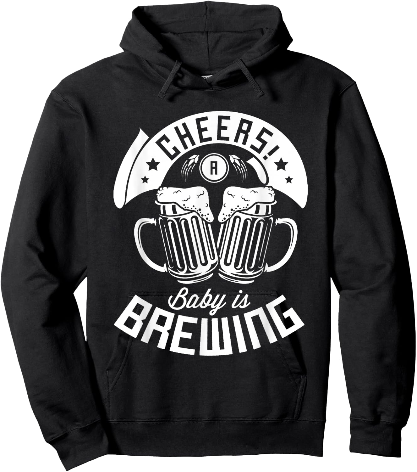 Cheers a baby is brewing Design for a Brewing Beer brewer Hoodie - Hoodie | Black