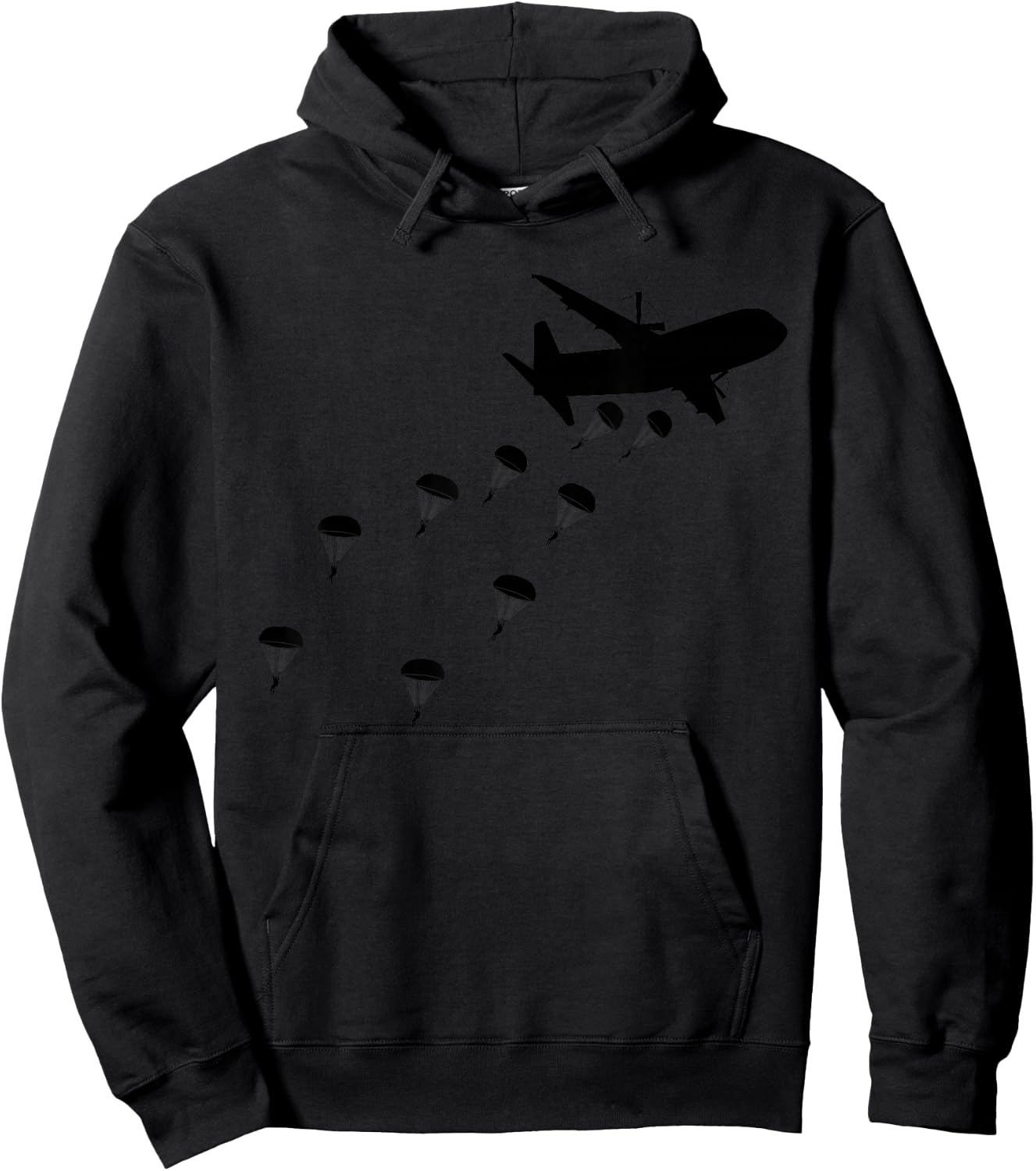 Paratrooper Army Airborne Parachute Jump Paratroops Small Hoodie - Hoodie | Black