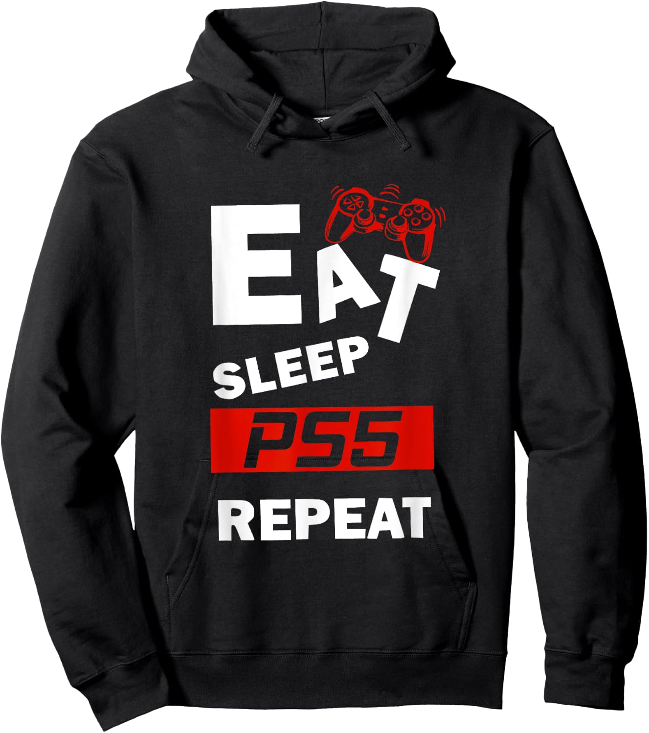 Funny Eat Sleep PS5 Repeat for Lover Video Game Hoodie - Hoodie | Black