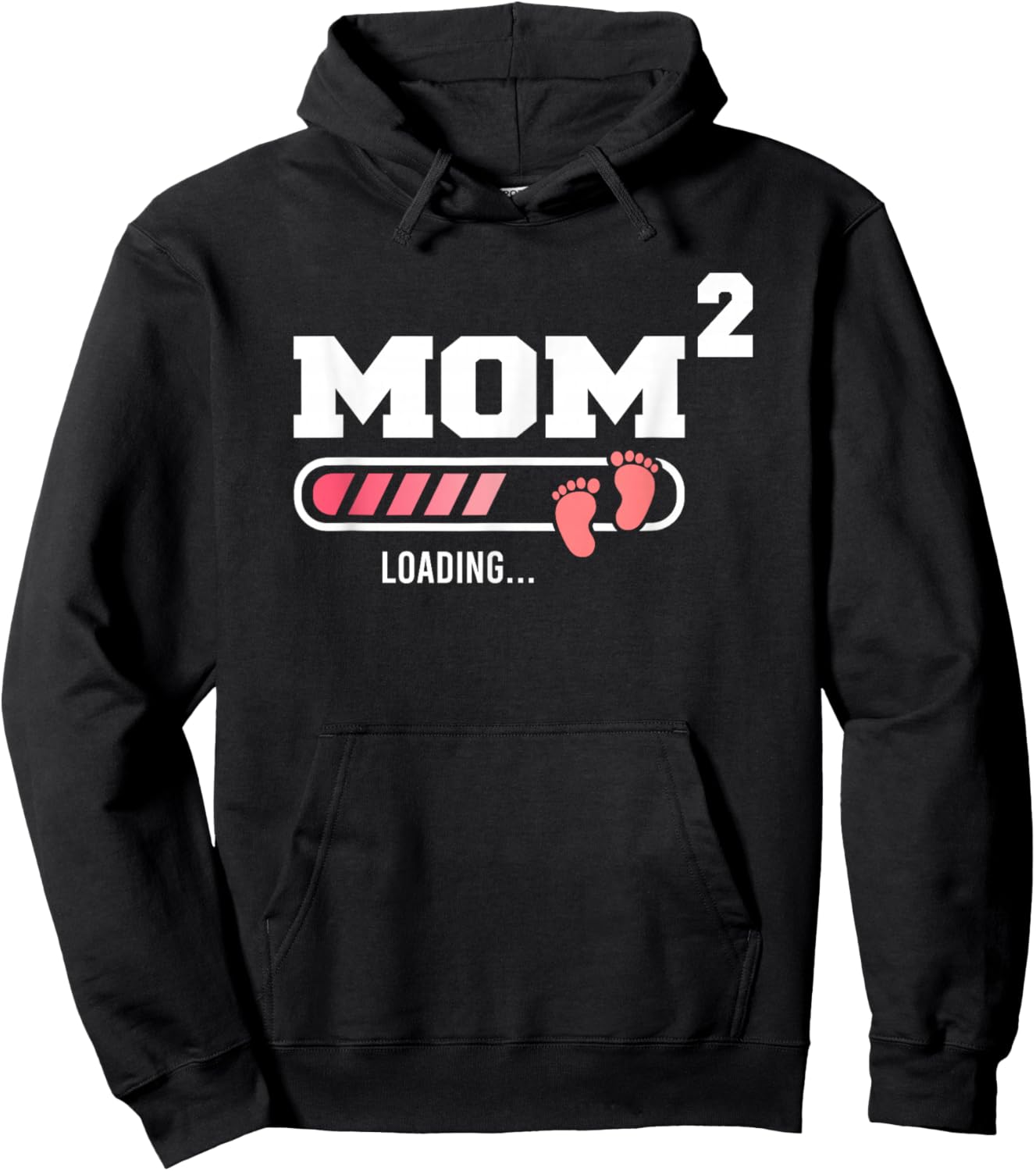 Mom 2 Second Time Mom Funny Mom Of Two Mother's Day Hoodie - Hoodie | Black