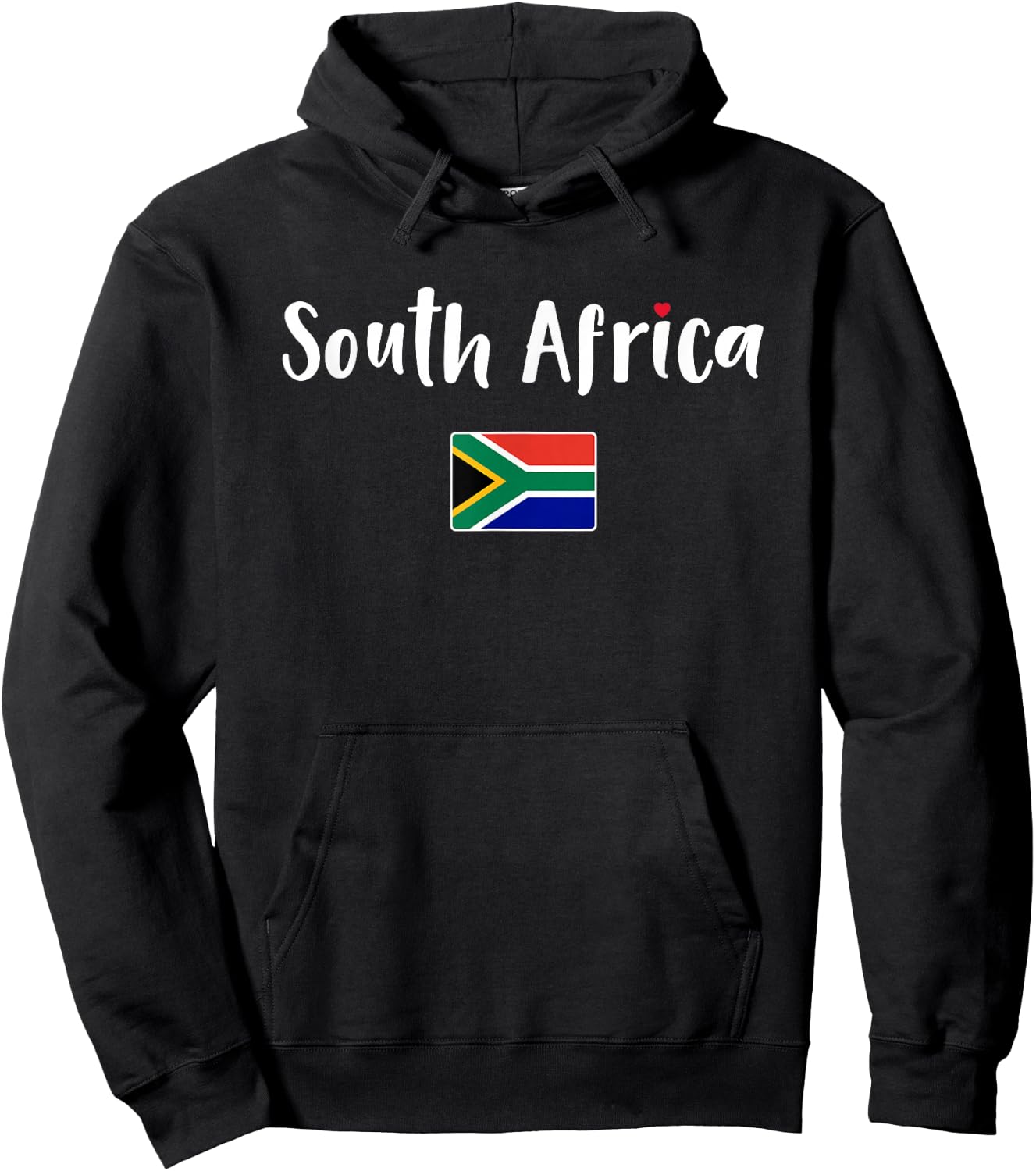 I Heart South Africa Flag Souvenir Women Hoodie - Hoodie | Black