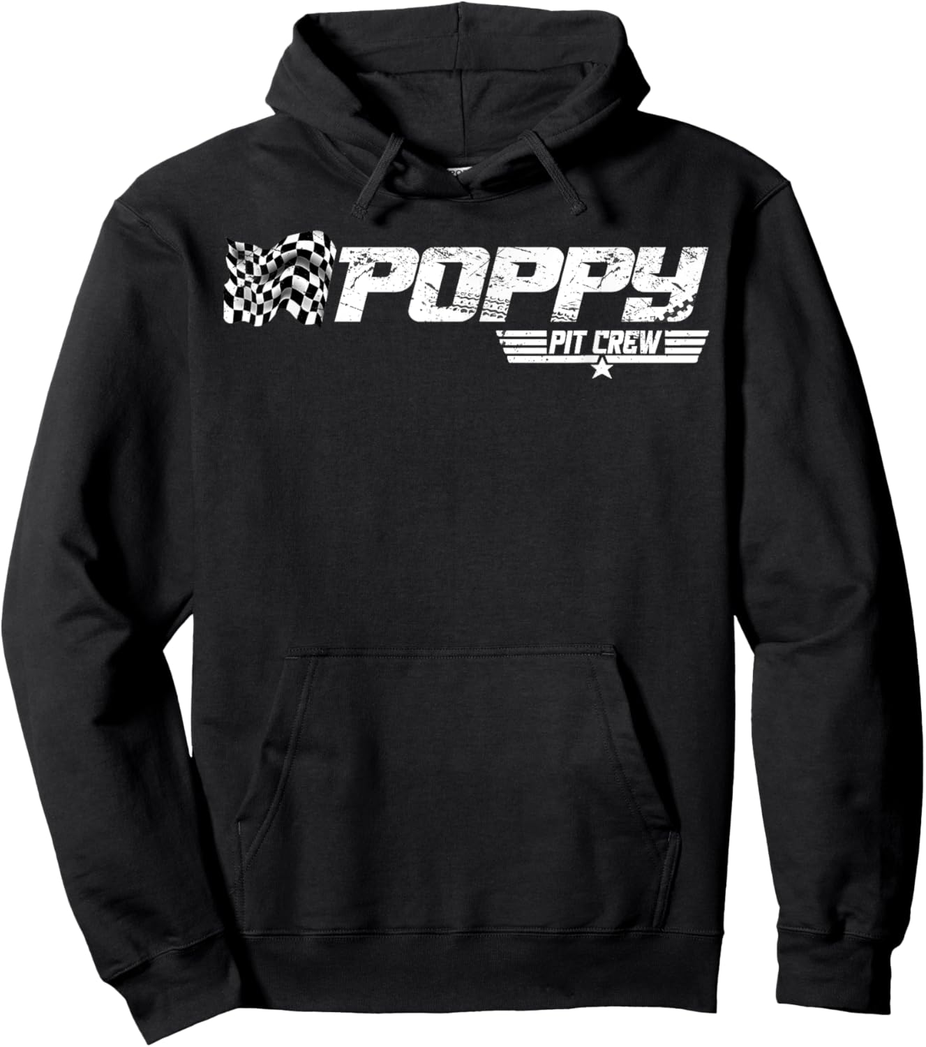 Poppy Pit Crew Race Car Birthday Family Racing Hoodie - Hoodie | Black