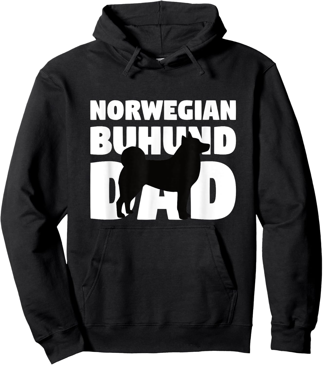 Norwegian Buhund Gift Dog Father Norwegian Buhund Dad Women Kids Hoodie - Hoodie | Black