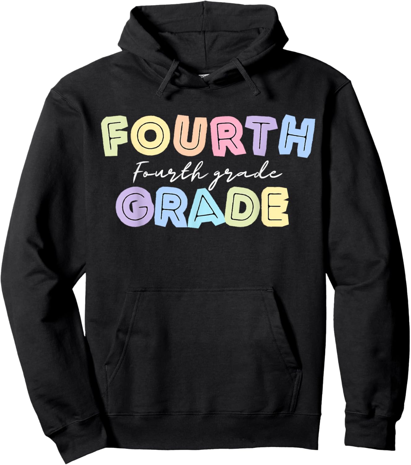 First day Teachers Welcome back to School Team 4th grade Men Women Kids Hoodie - Hoodie | Black