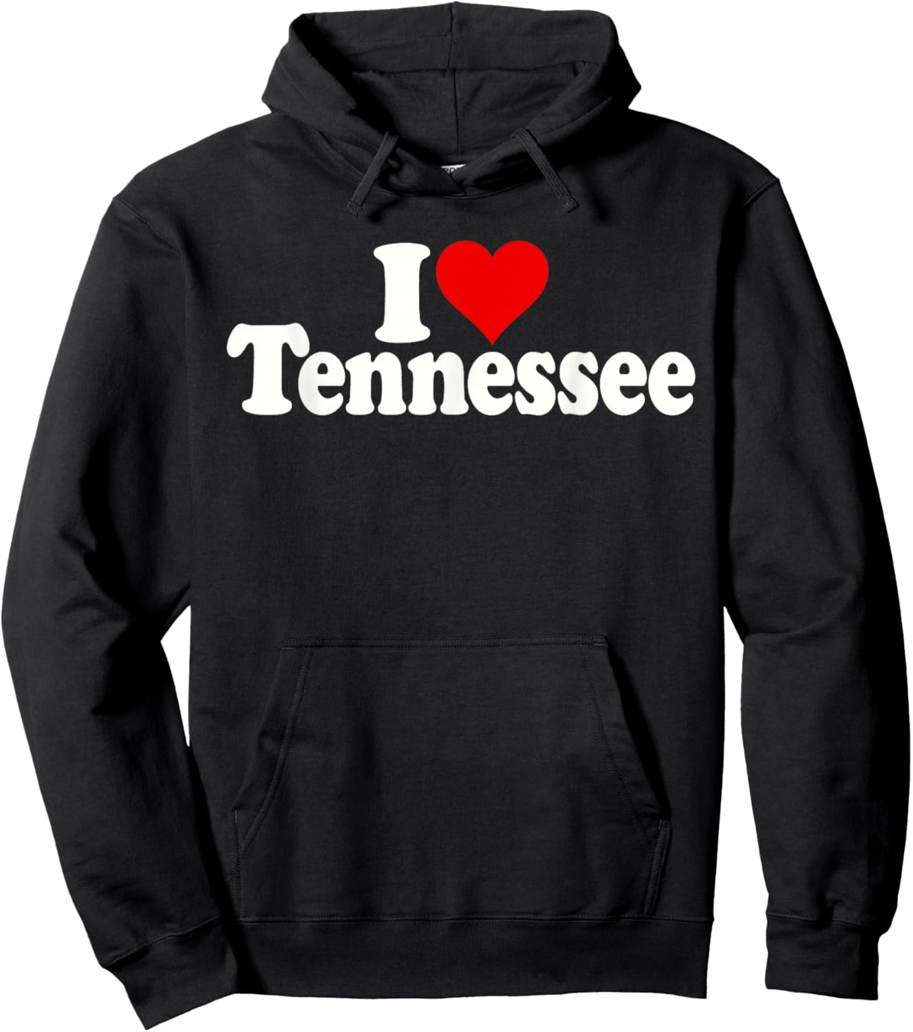 I Love Heart Tennessee Tn Hoodie - Hoodie | Black