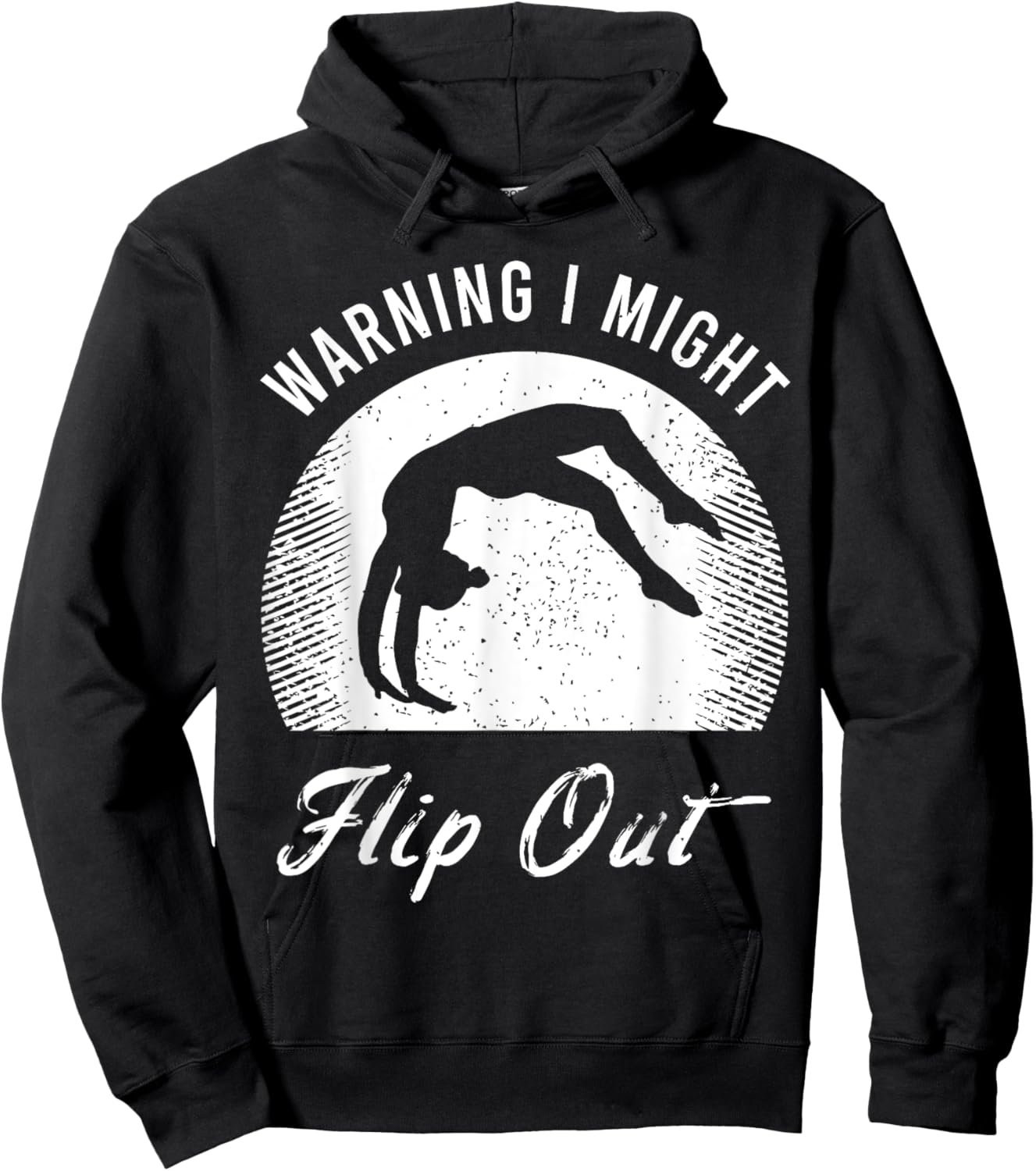 Funny Acrobatics Saying for a Tumbling Sport Gymnast Hoodie - Hoodie | Black