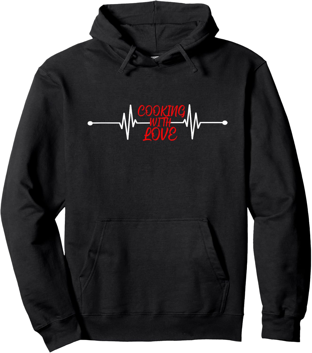 Cooking with love Funny Cooking Chef Gift Hoodie - Hoodie | Black