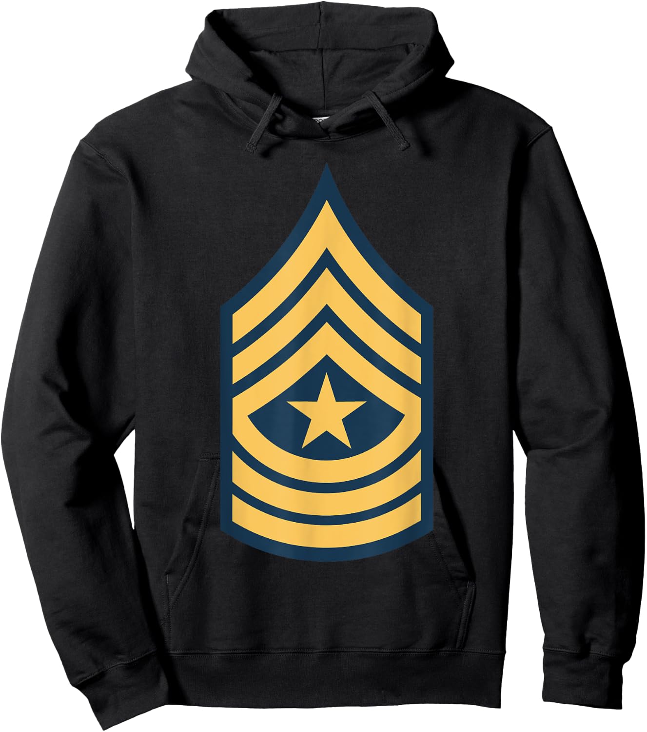 Army Sergeant Major E-9 Military Rank SGM Veteran Patriotic Hoodie - Hoodie | Black