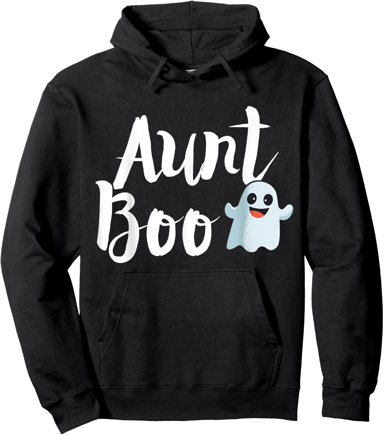 Aunt Boo Halloween Family Matching Ghost Auntie Shirt Hoodie - Hoodie | Black