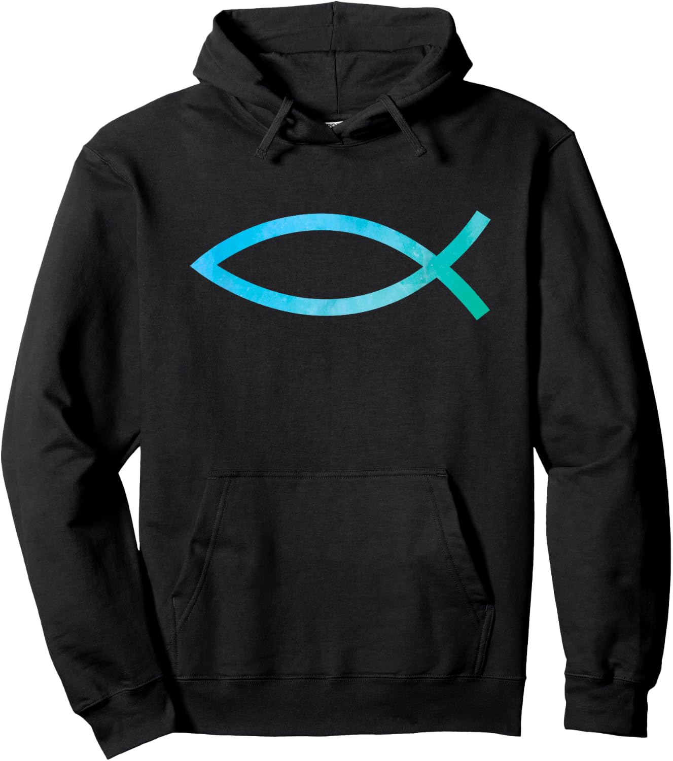 Christian Symbol Jesus Fish Ichthys Ichthus Hoodie - Hoodie | Black