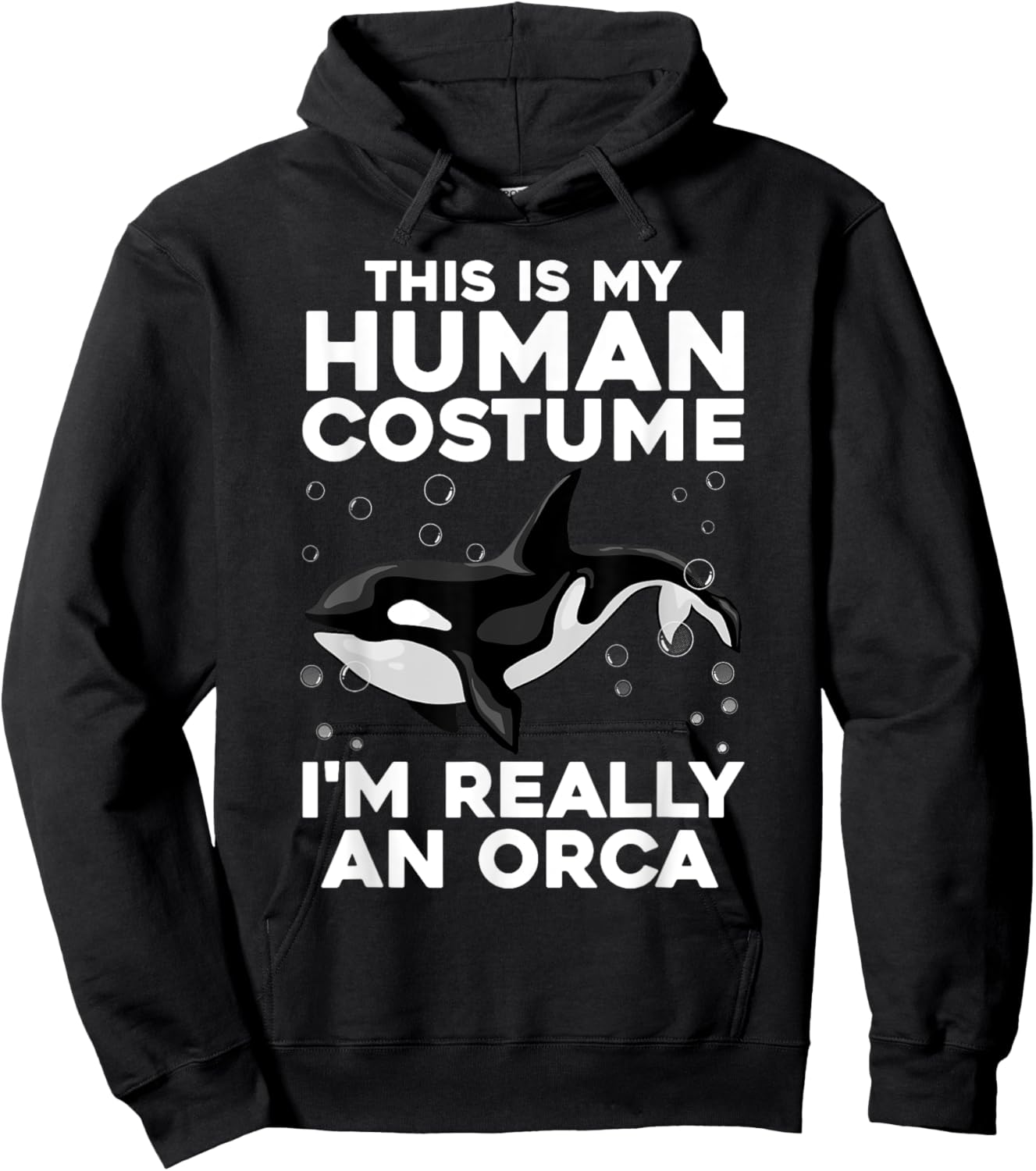 Cool Orca Design Women Sea Ocean Animal Orca Lover Hoodie - Hoodie | Black