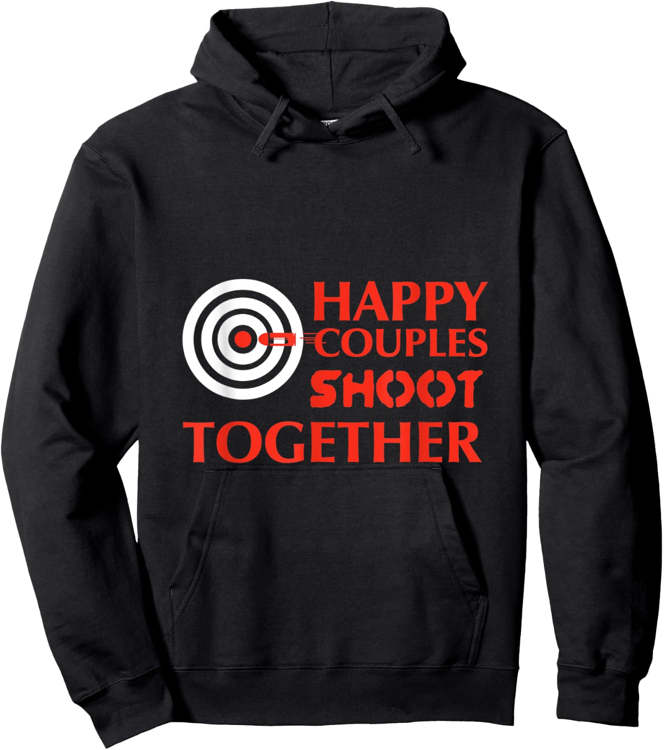 Gun Shirts Happy Couples Shoot Together Men Women Gifts Hoodie - Hoodie | Black