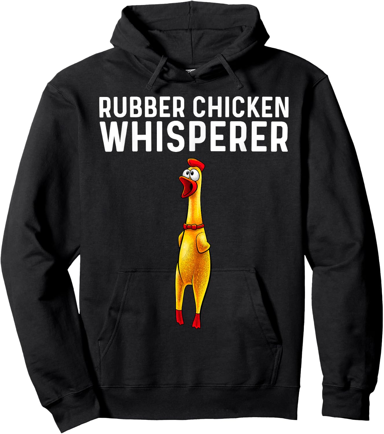 Cool Rubber Chicken Design Women Kids Rubber Chicken Hoodie - Hoodie | Black