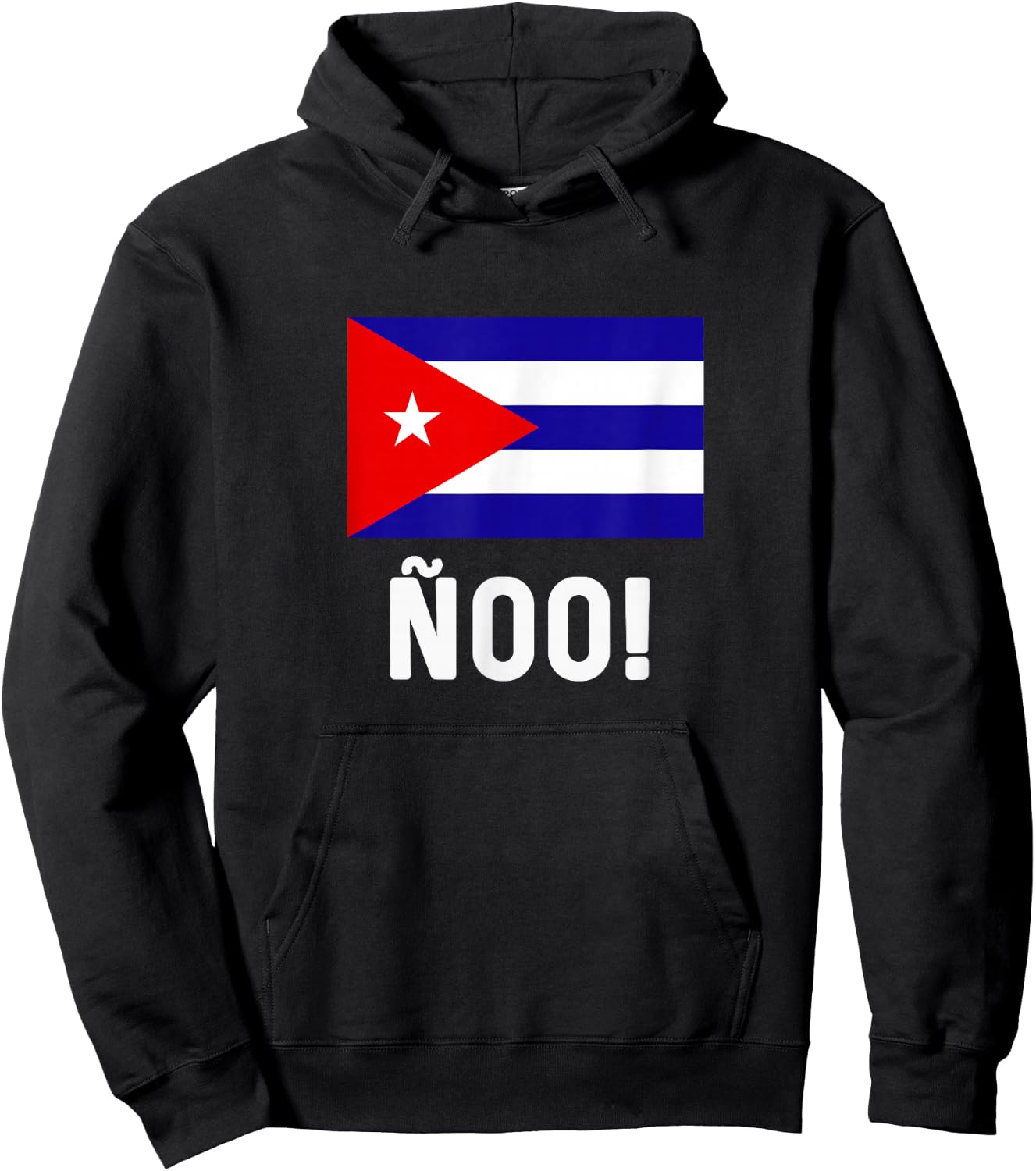 Cuban Flag Map Souvenir Slang Saying ñoo! Cubano Cuba Hoodie - Hoodie | Black