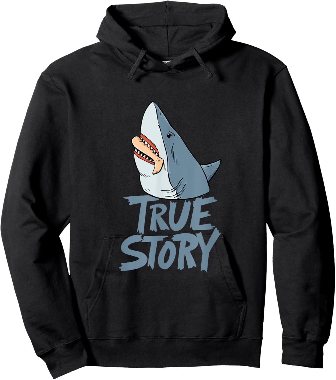 Shark Amputee Joke Leg Prosthetic Design for a Leg Amputee Hoodie - Hoodie | Black