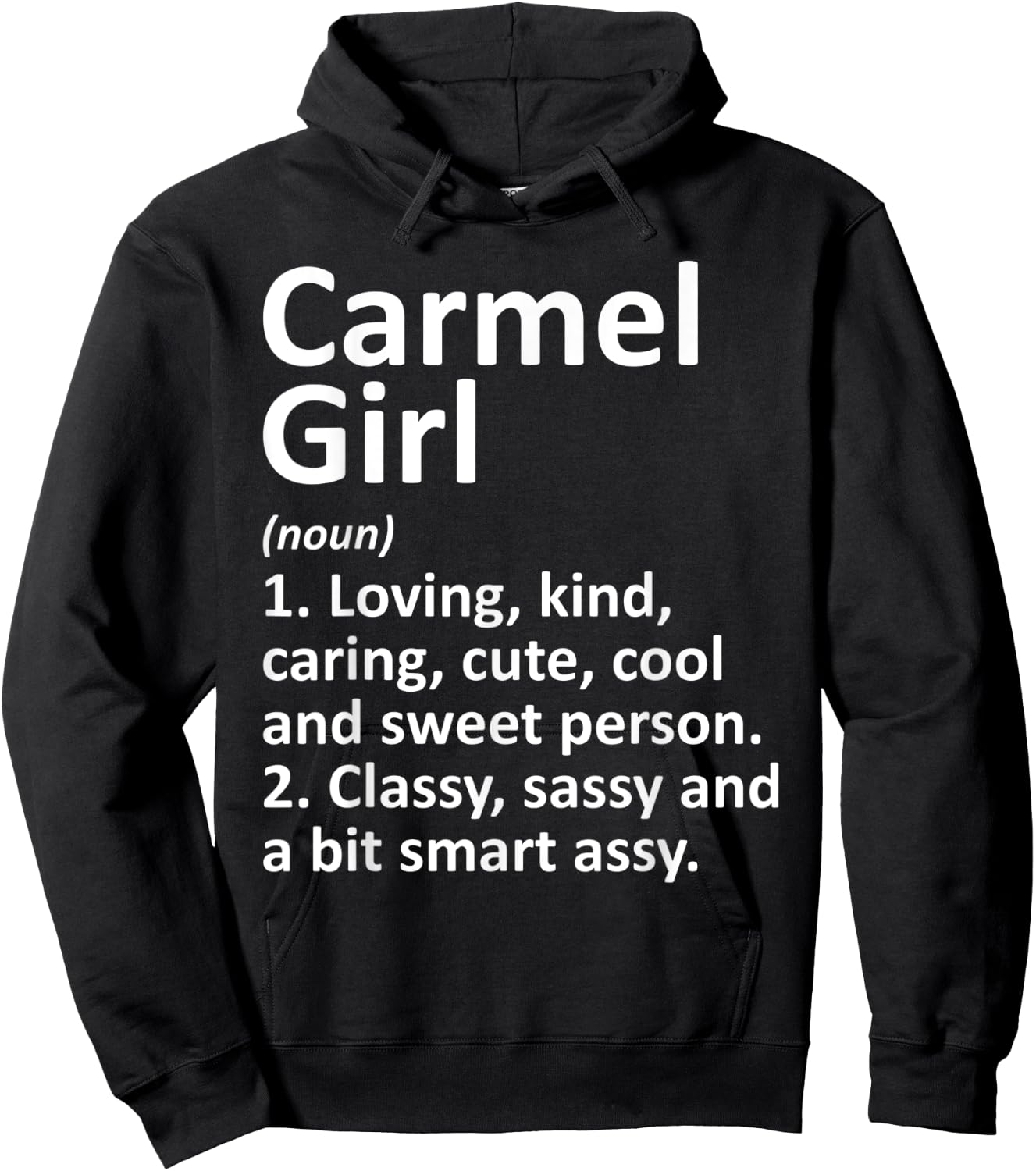 CARMEL GIRL IN INDIANA Funny City Home Roots Gift Hoodie - Hoodie | Black