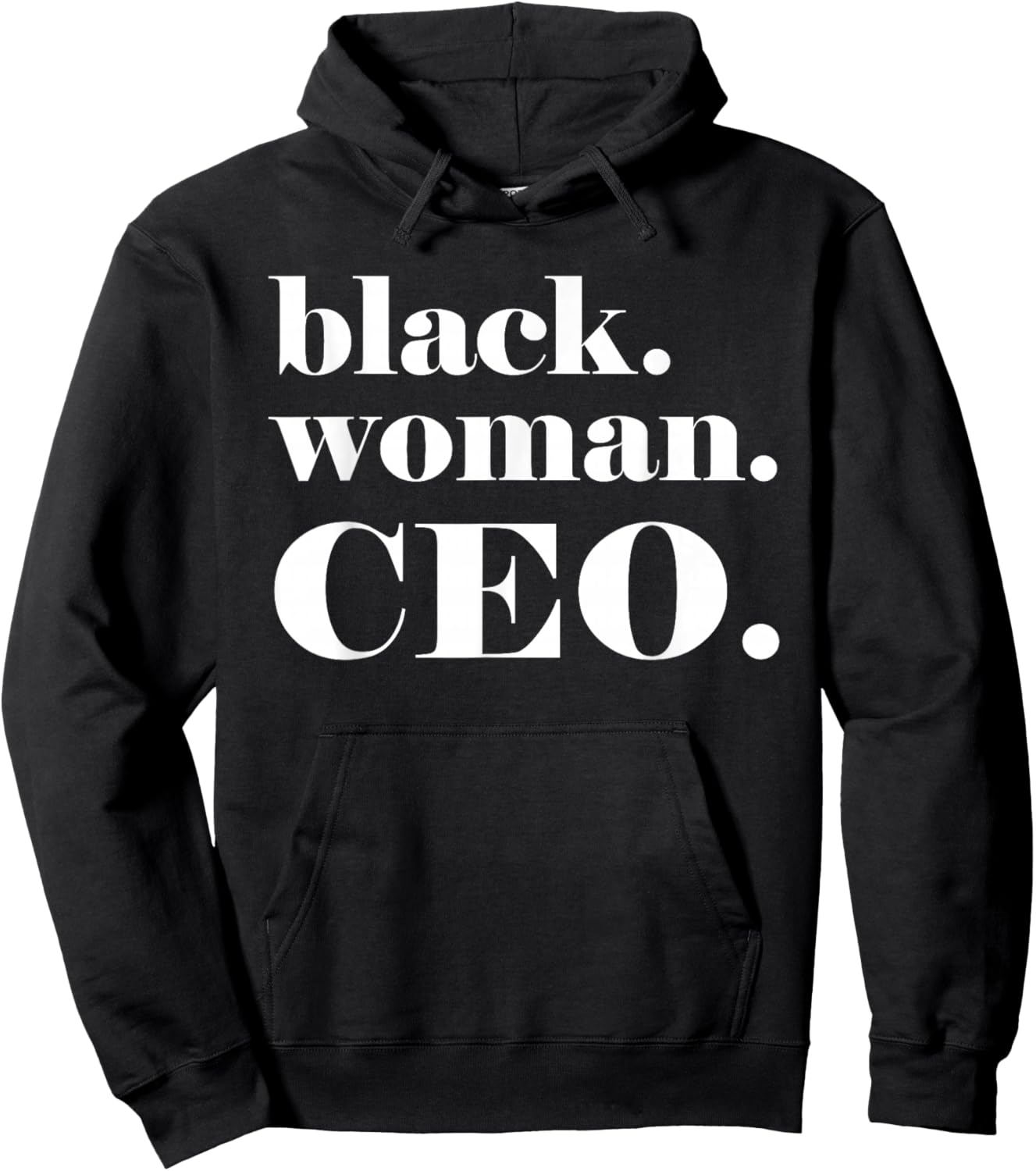 Black Woman CEO, Small Black Business Owner Gift Hoodie - Hoodie | Black