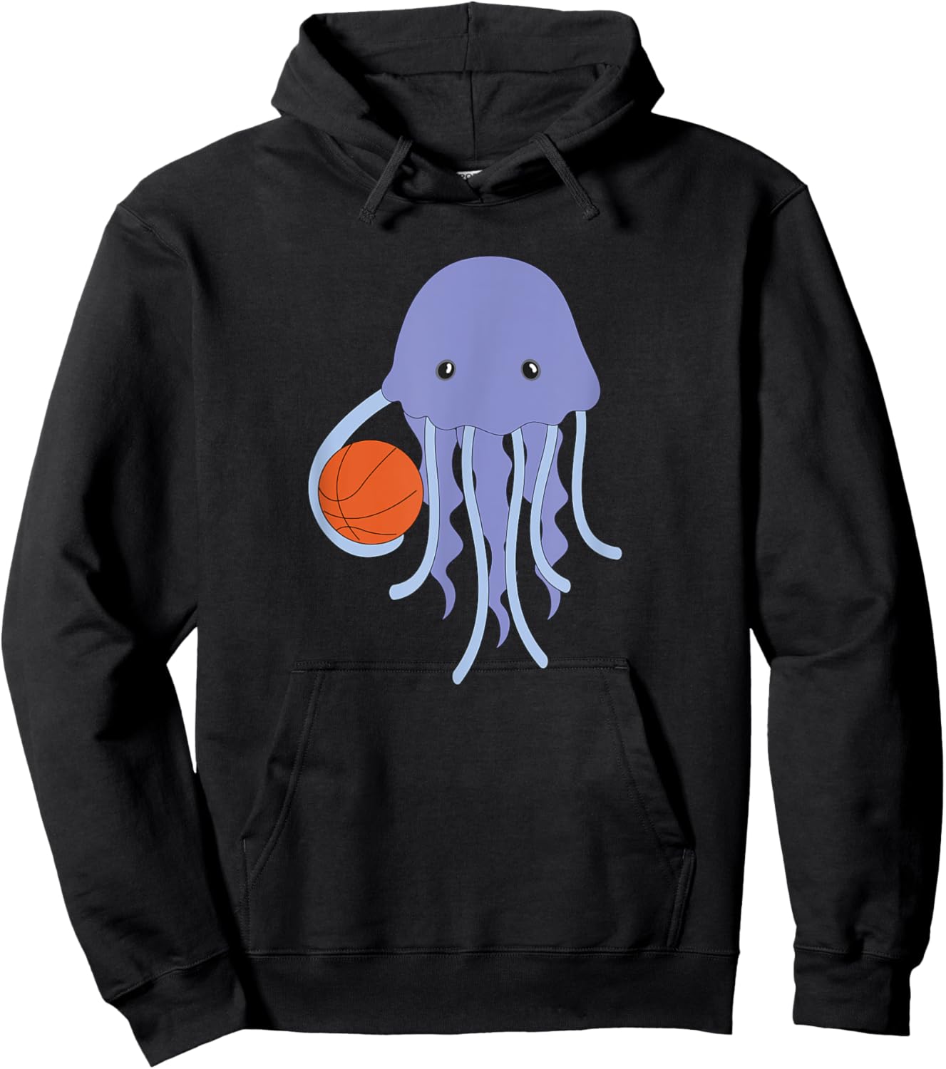 Jellyfish Playing Basketball Octopus Basketball Player Hoodie - Hoodie | Black