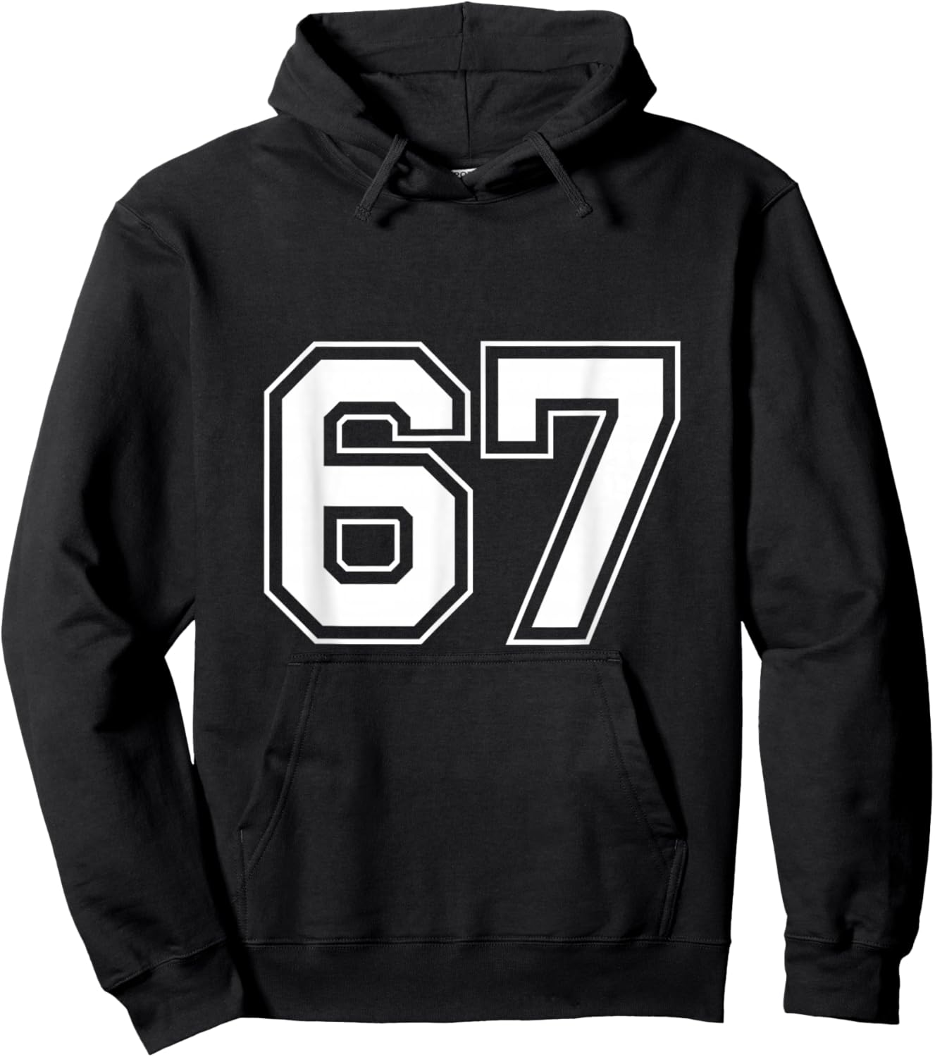 Number 67 Hoodie - Hoodie | Black