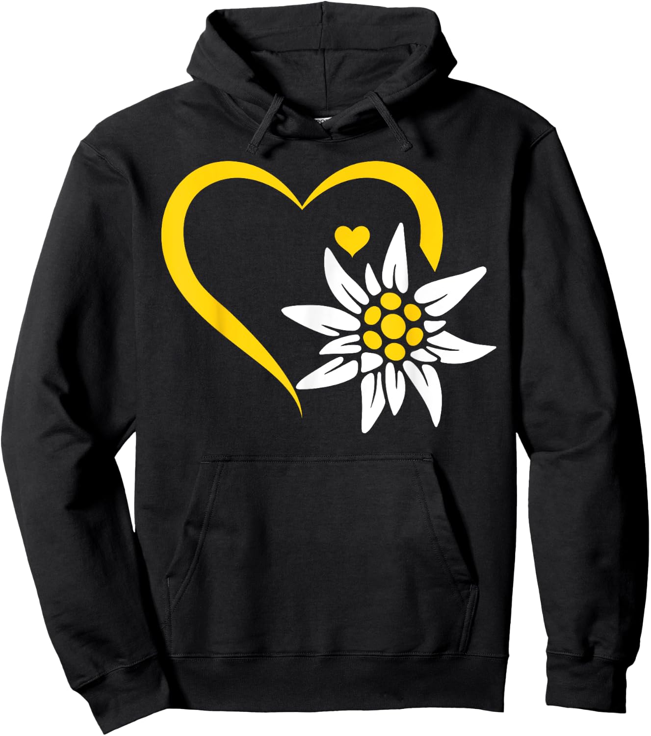 Edelweiß Flower Mountain Edelweiß Flowers - Edelweiss Hoodie - Hoodie | Black