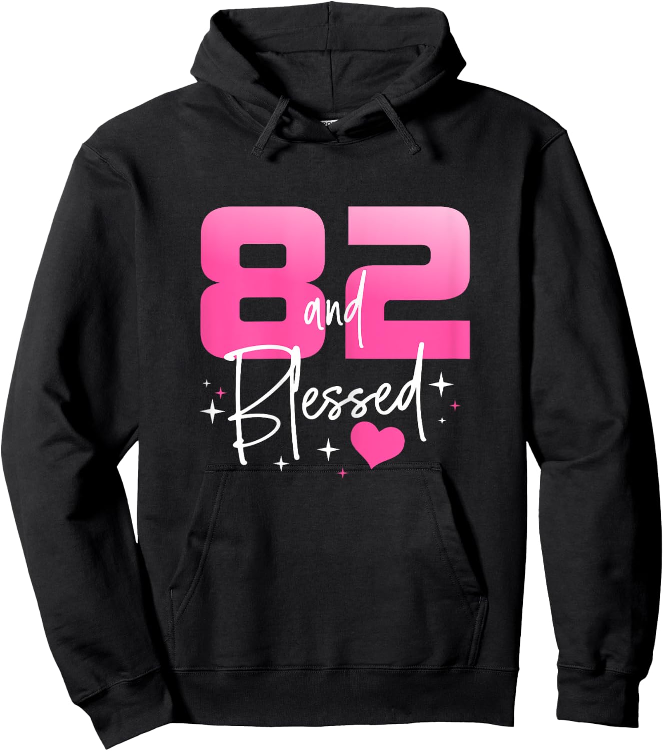 82 and Blessed Chapter 82 Year Old Gifts 82nd Birthday Gifts Hoodie - Hoodie | Black