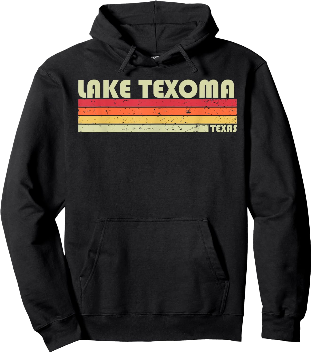 LAKE TEXOMA TEXAS Funny Fishing Camping Summer Gift Hoodie - Hoodie | Black