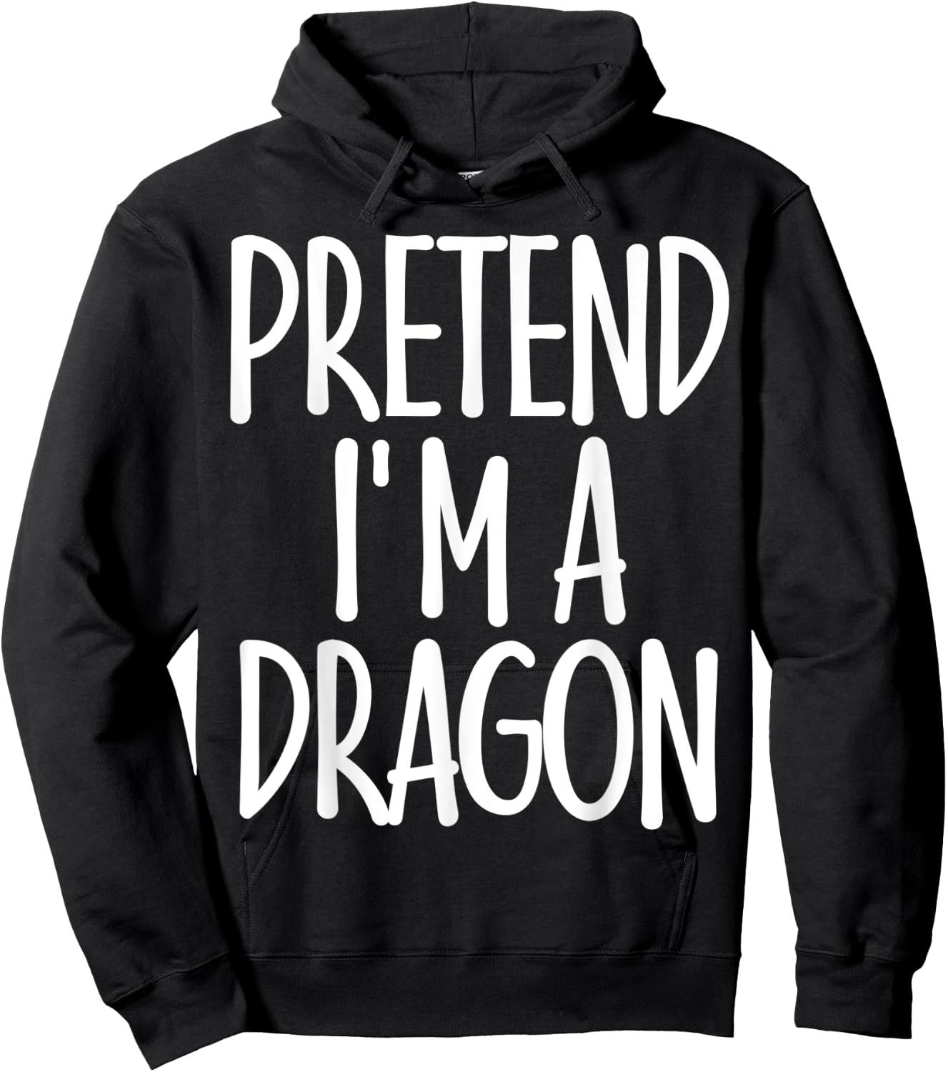 Easy Pretend I'm Dragon Costume Gift Joke Halloween Apparel Hoodie - Hoodie | Black