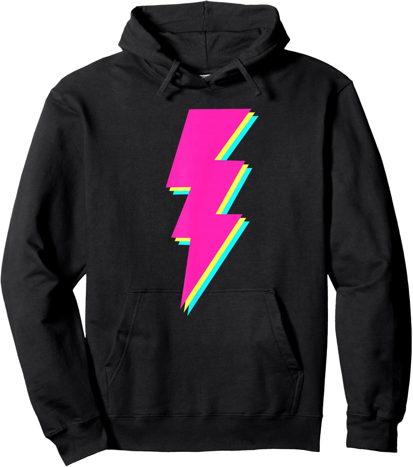 Pink Flash Hoodie - Hoodie | Black