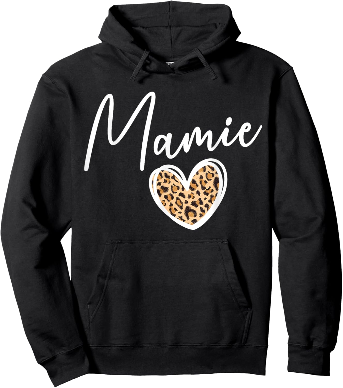 Mamie Grandma Heart Mamie Grandmother Hoodie - Hoodie | Black