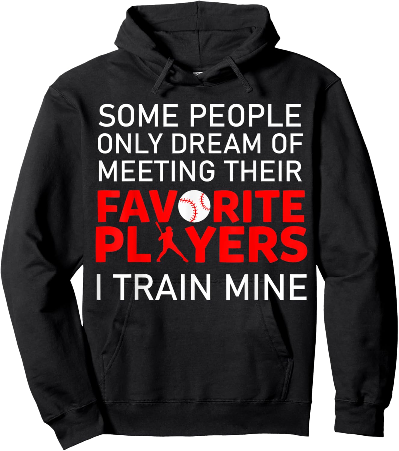 Funny Baseball Coach Trainer Bat And Ball Sports Lover Quote Hoodie - Hoodie | Black