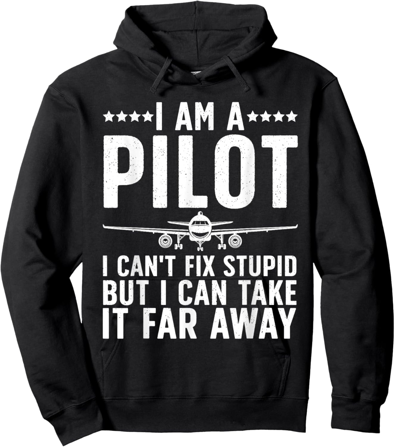 Funny Pilot Art Women Aircraft Themed Airplane Pilot Hoodie - Hoodie | Black