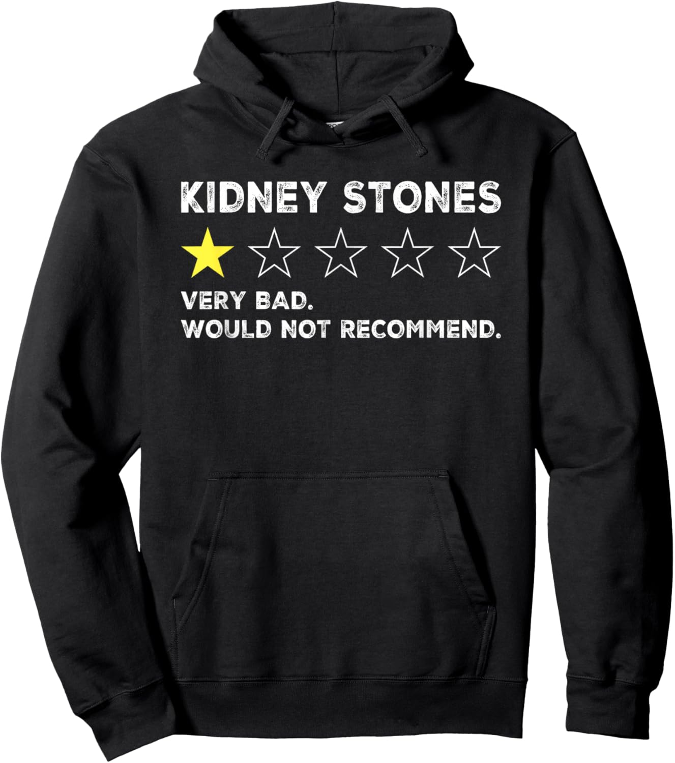 Kidney Stones Funny Get Well Soon Recovery Hoodie - Hoodie | Black