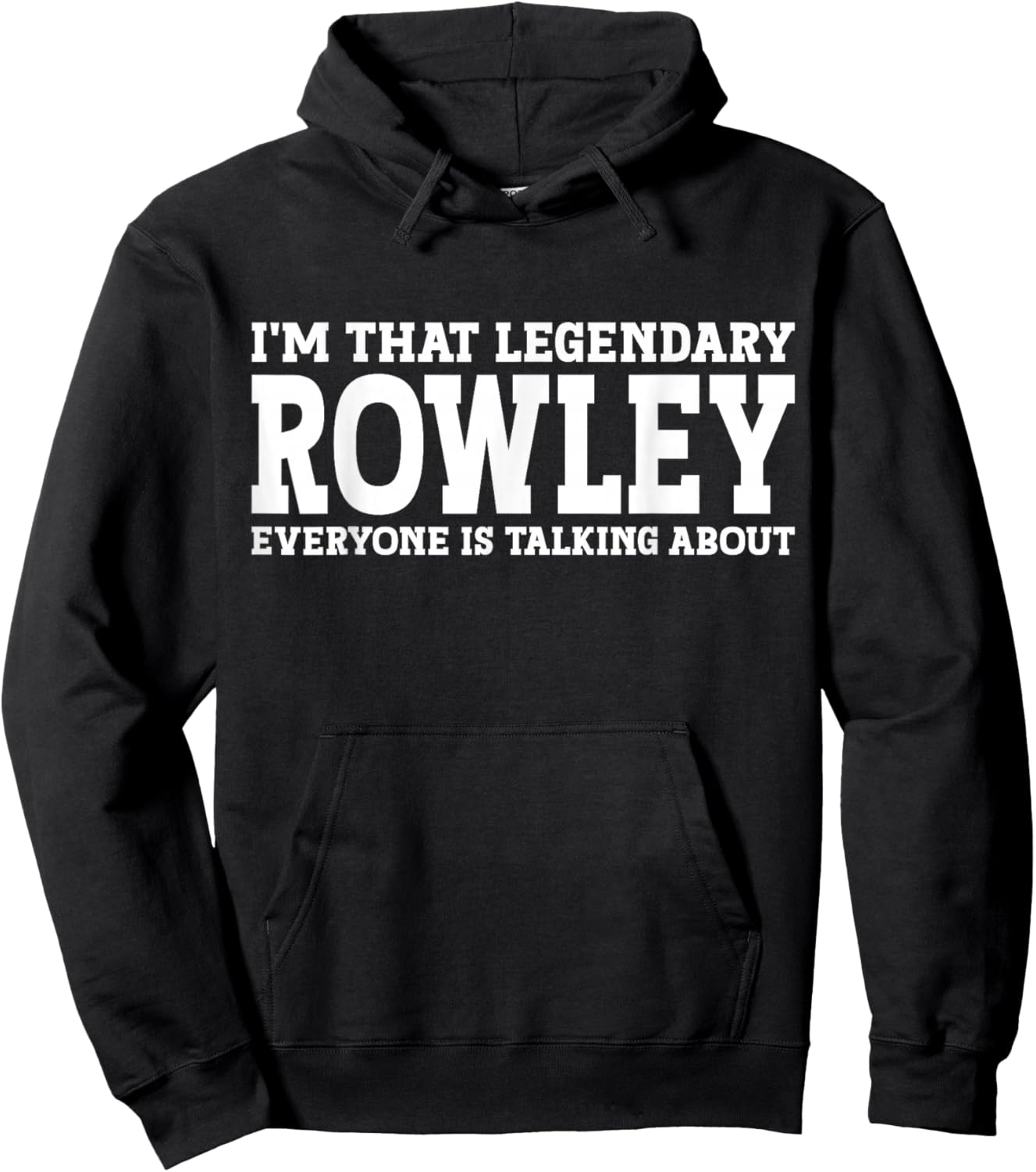 Rowley Surname Funny Team Family Last Name Rowley Hoodie - Hoodie | Black