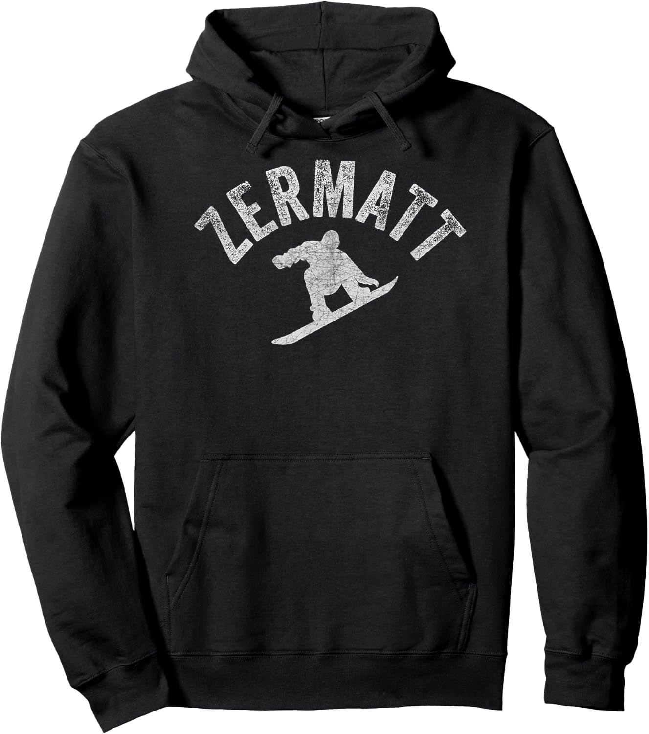 Zermatt Snowboard Switzerland Snowboarder Cool Swiss Style Hoodie - Hoodie | Black
