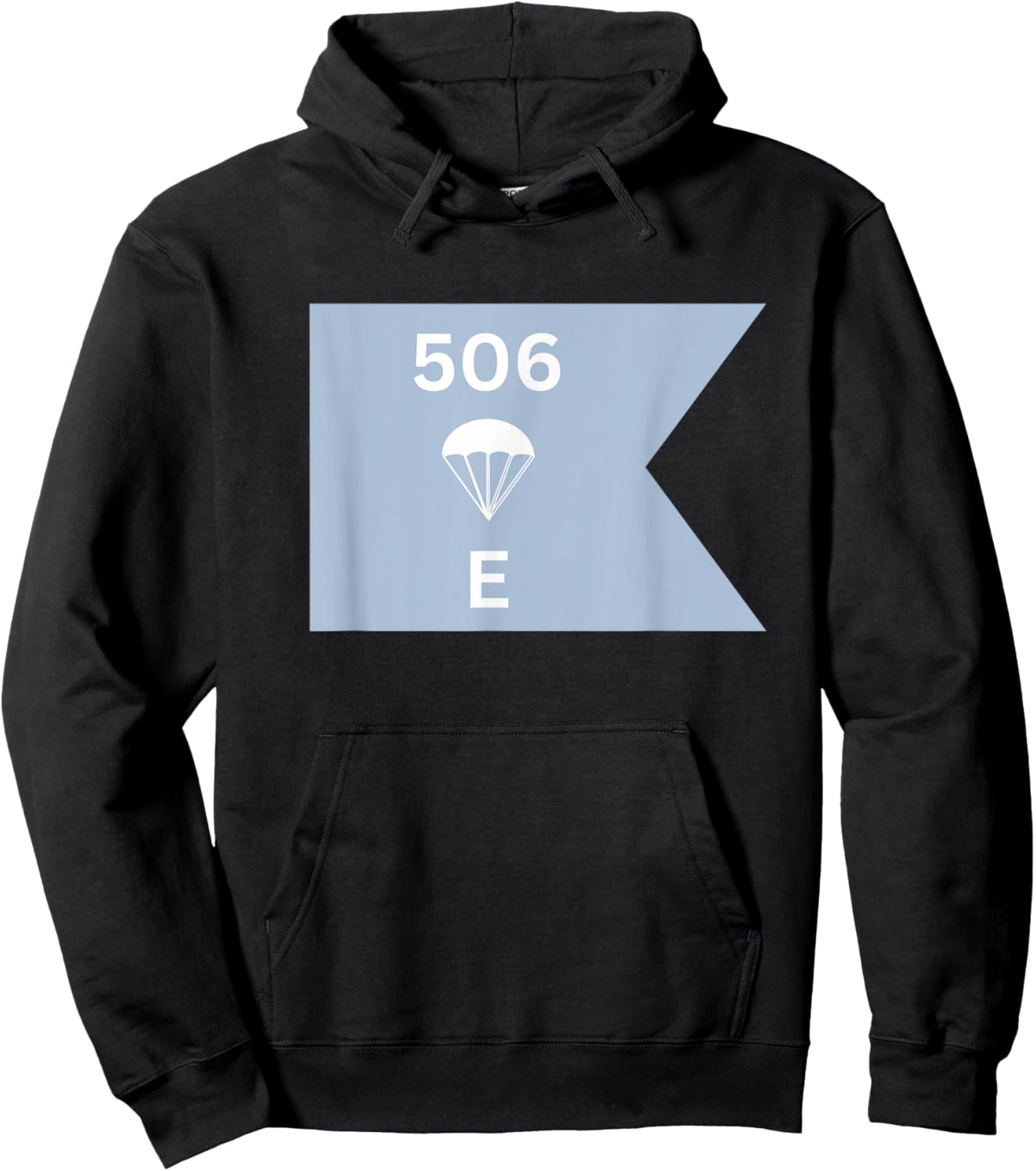 Easy Company Flag Shirt 506 WW2 Military Flag Hoodie - Hoodie | Black
