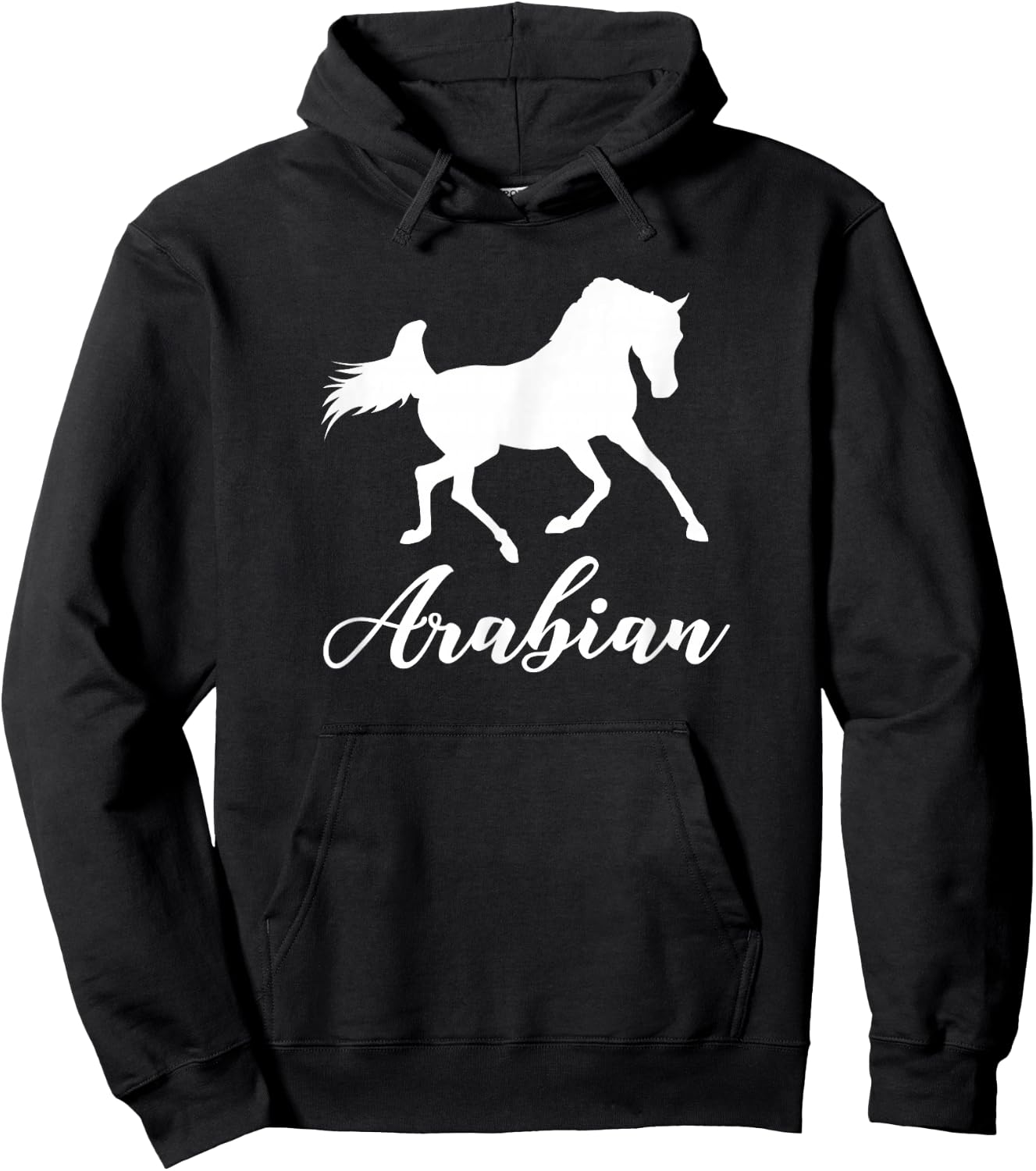 Silhouette of Arabian Horse Hoodie - Hoodie | Black