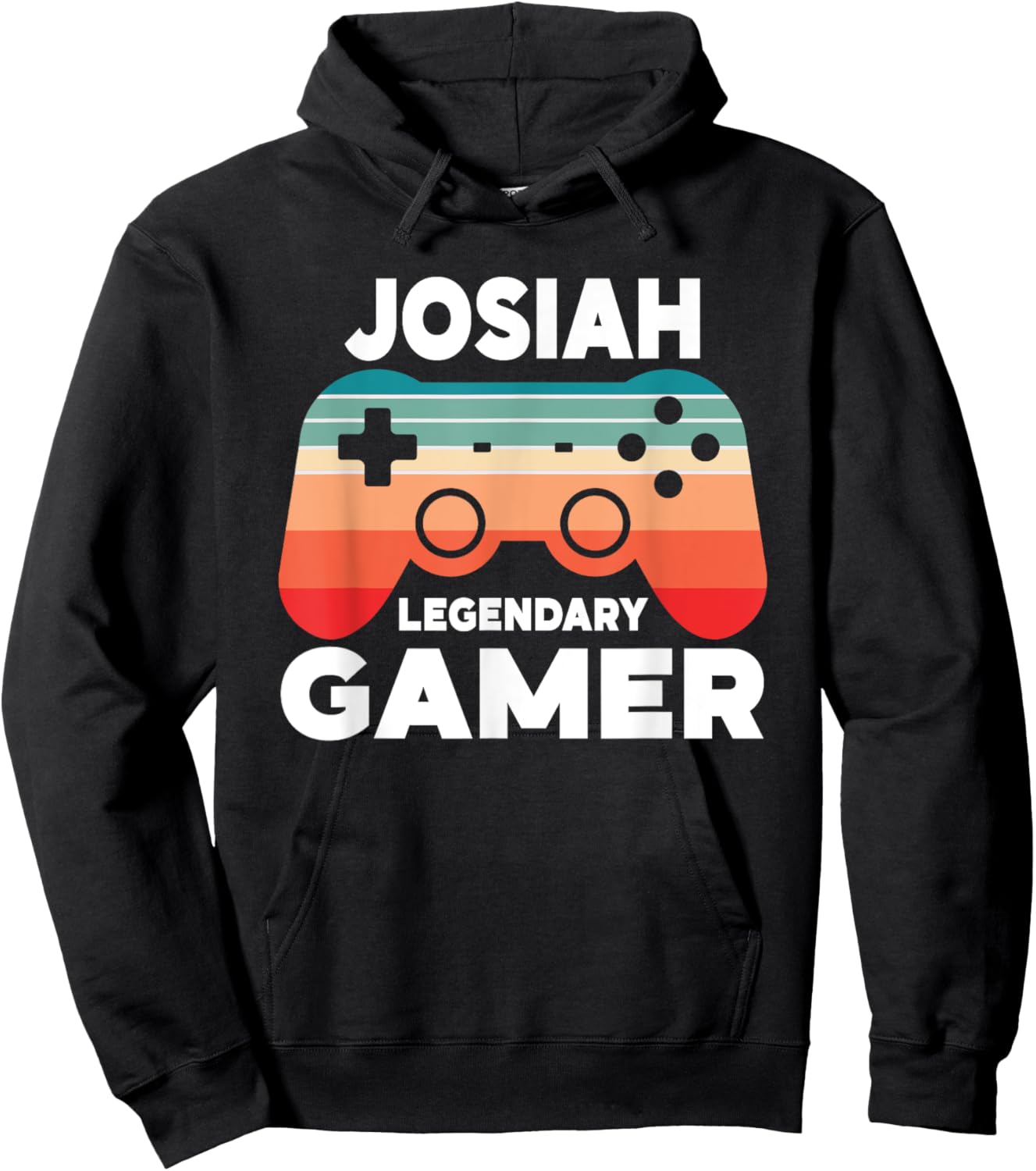 Josiah Legendary Gamer Funny Personalized Josiah Gamer Hoodie - Hoodie | Black