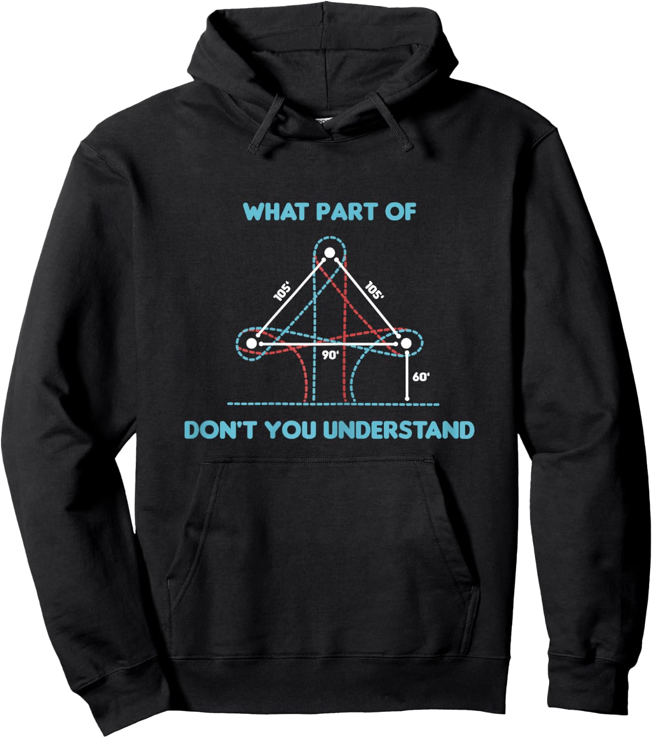 Barrel Racing Horse Riding - What Part Don't You Understand? Hoodie - Hoodie | Black