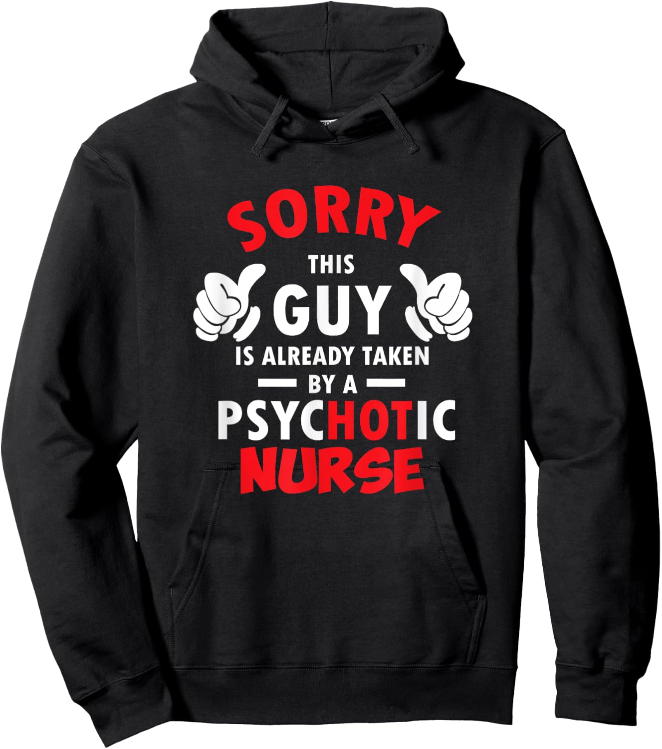 Hot Nurse Girlfriend boyfriend funny Gift Hoodie - Hoodie | Black