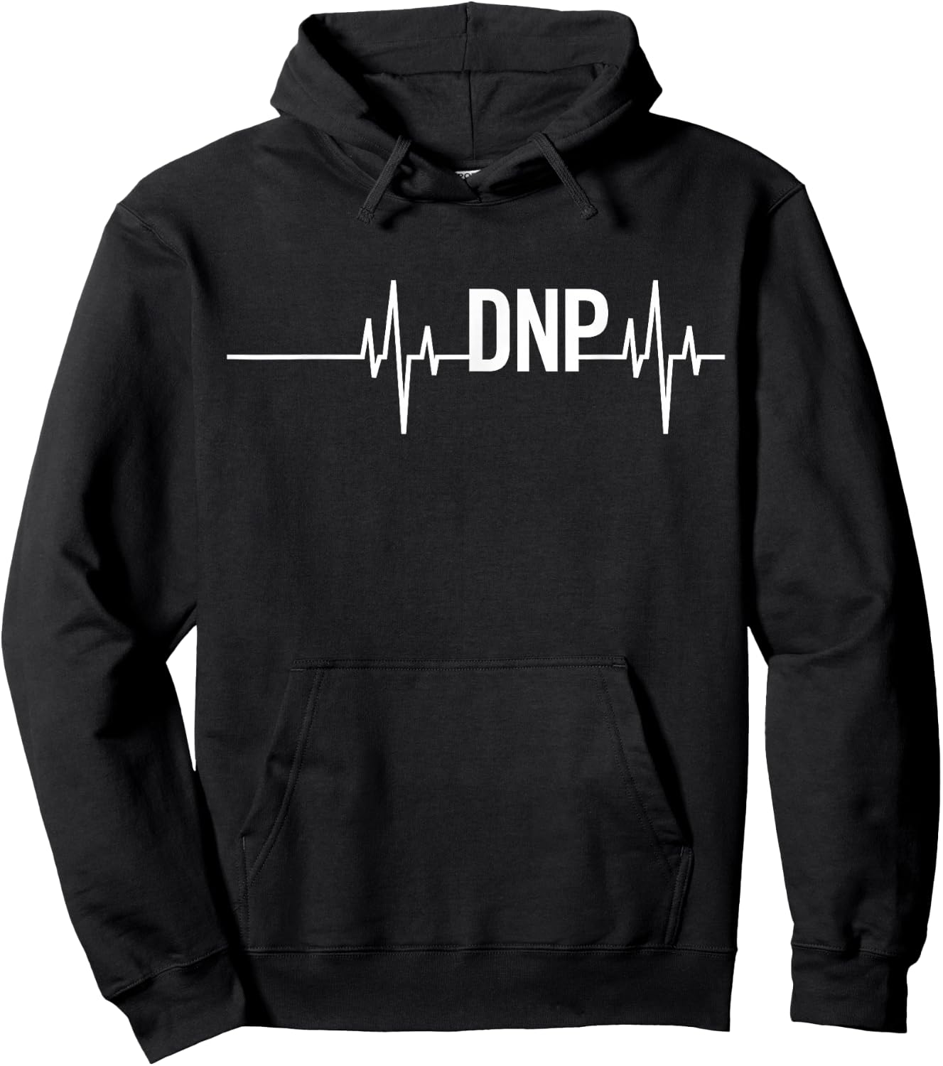 Doctor of Nursing Practice Graduation DNP Heartbeat Hoodie - Hoodie | Black