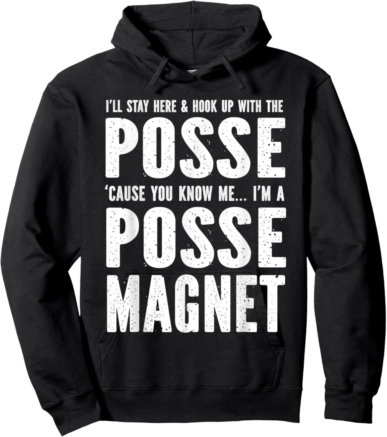 Posse Magnet Full Funny SPN Hoodie - Hoodie | Black