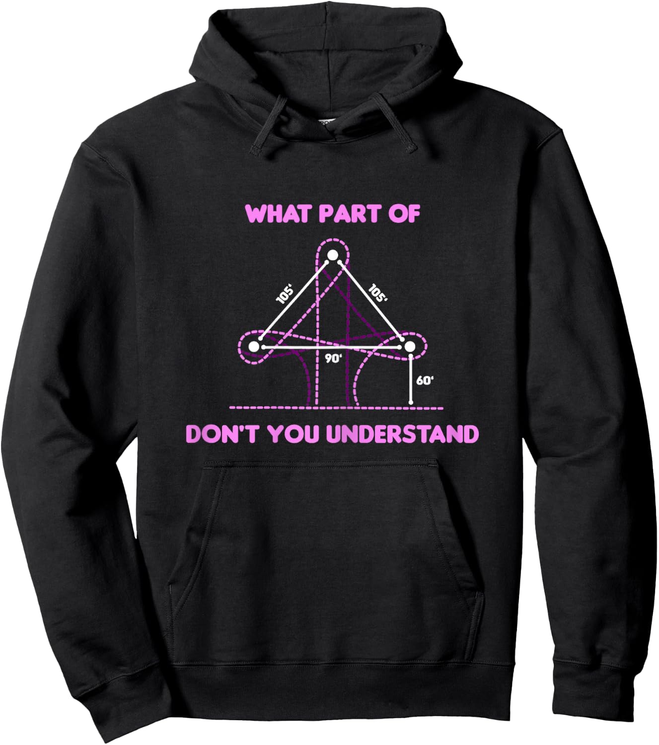 Barrel Racing Horse Riding - What Part Don't You Understand? Hoodie - Hoodie | Black