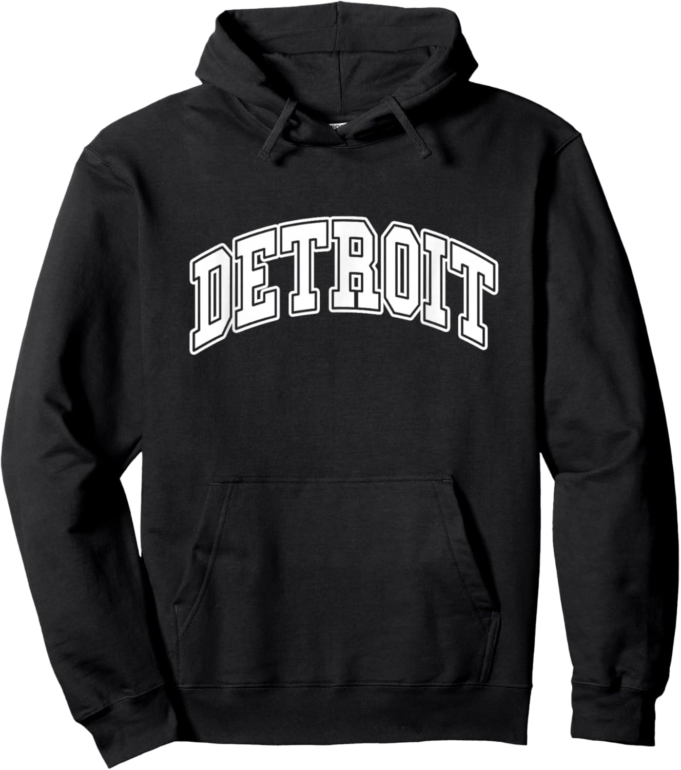 DETROIT - Throwback Design - Classic Hoodie - Hoodie | Black