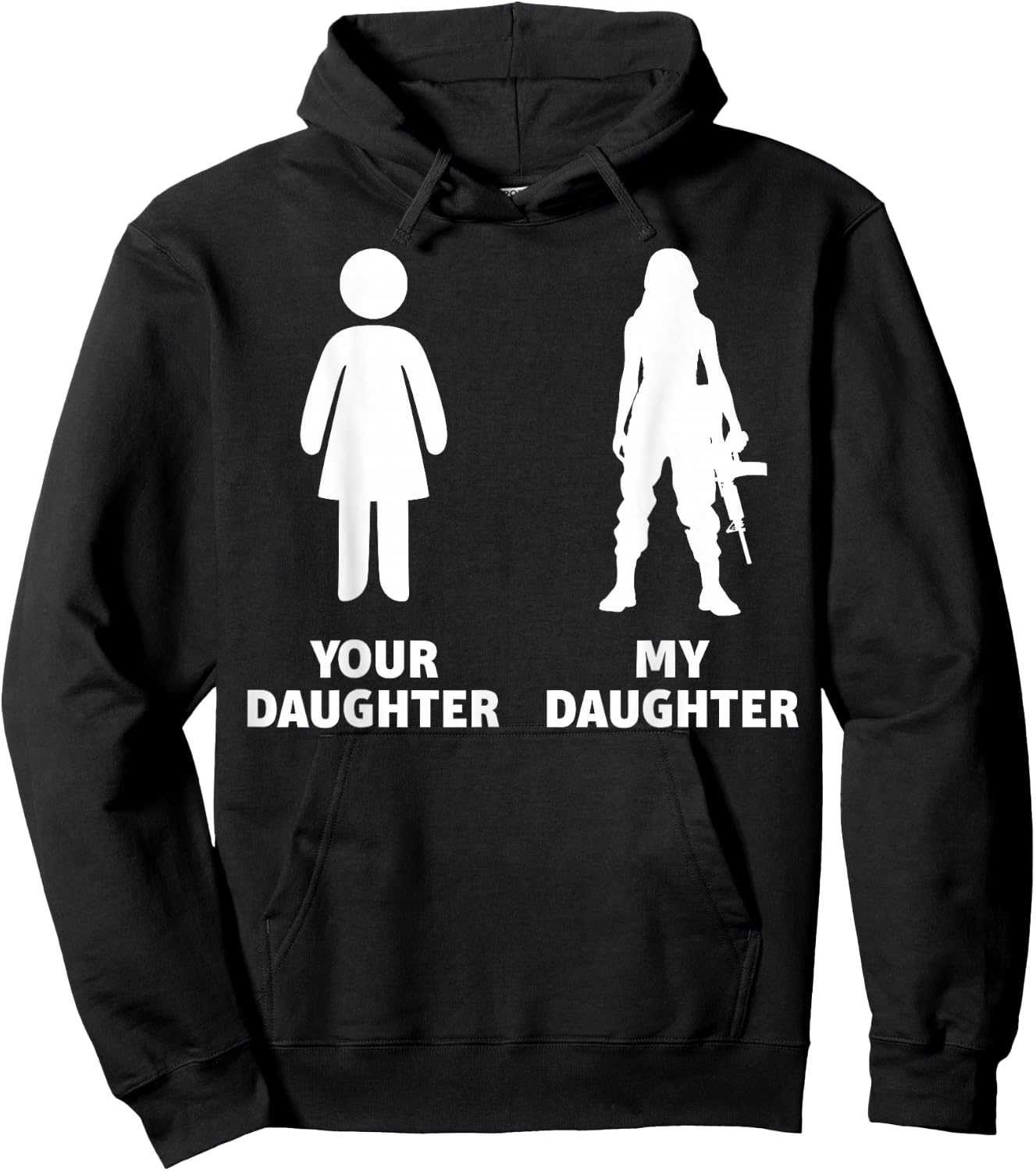 Your Daughter My Daughter Army Hoodie - Hoodie | Black