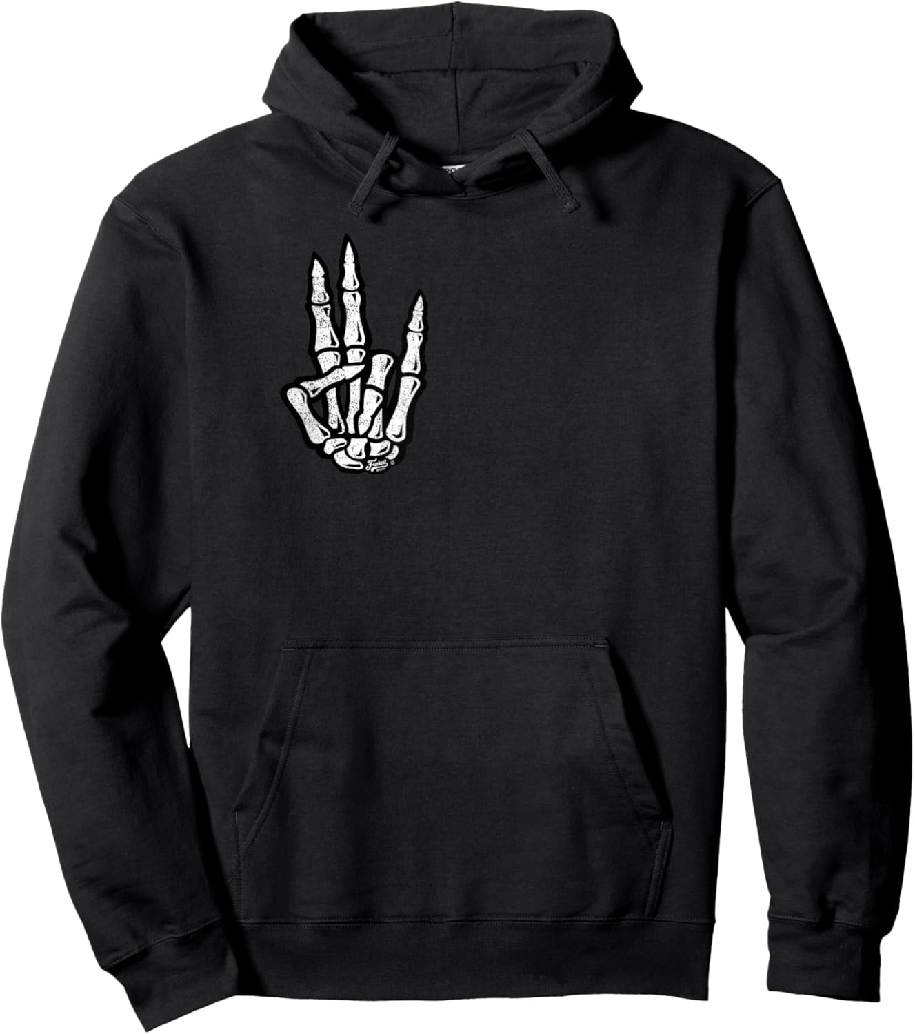 Official Skeleton Hand Shocker Sign on Chest Hoodie - Hoodie | Black