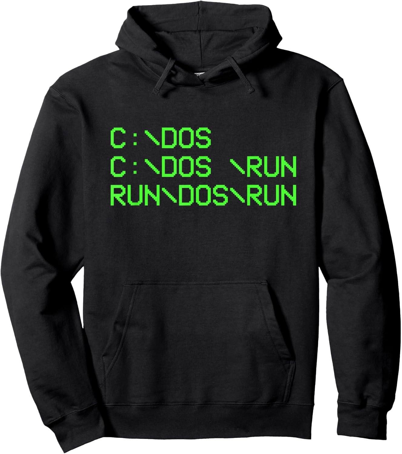 Computer Programmer Funny C Dos C Dos Run Dos Run Dos Run Hoodie - Hoodie | Black
