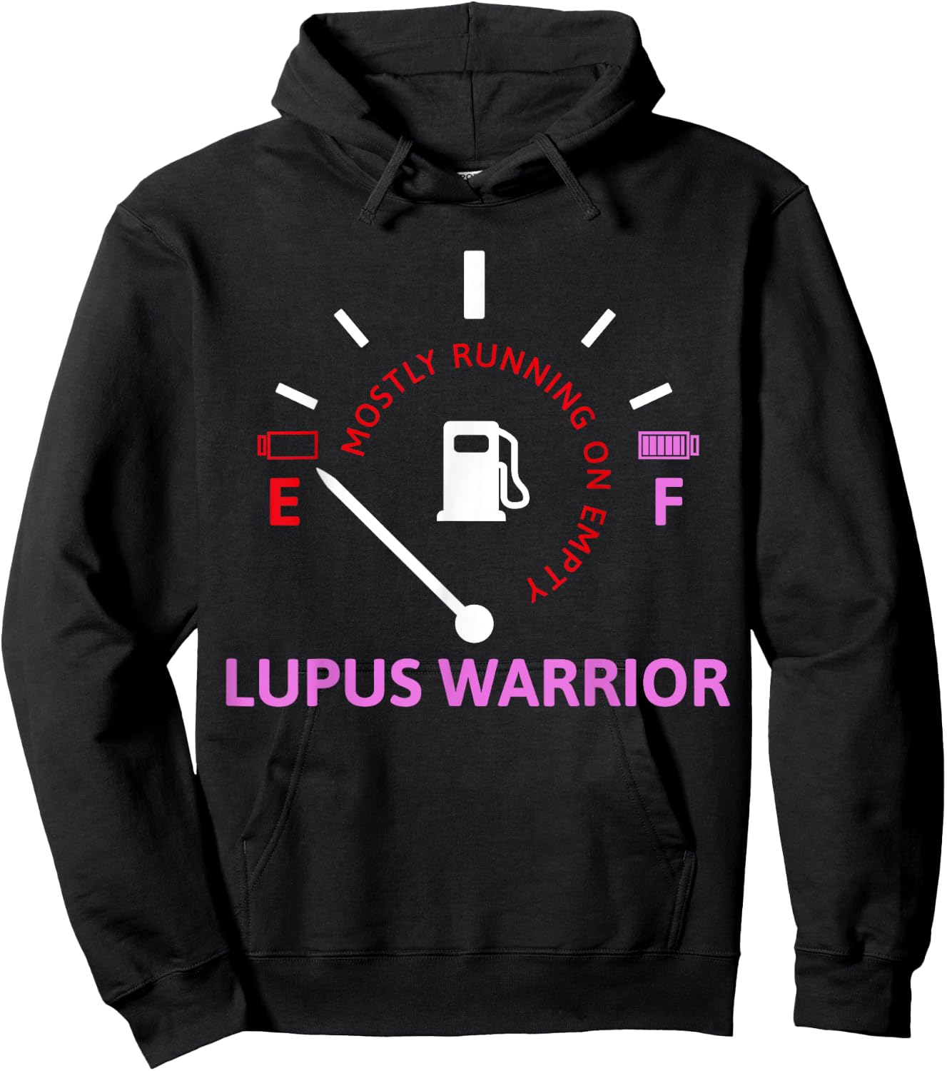 Mostly Running On Empty Lupus Warrior Hoodie - Hoodie | Black