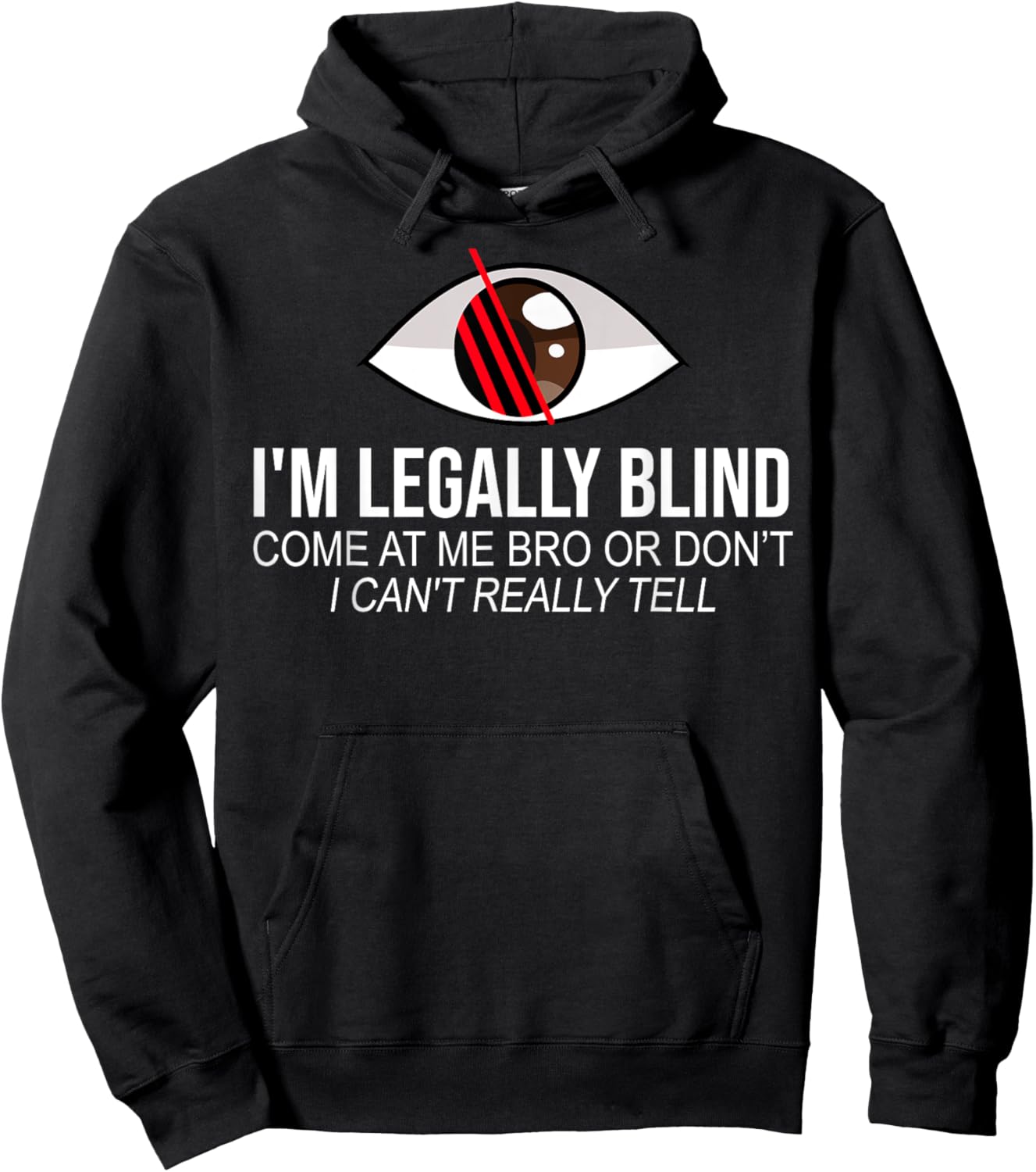 Blindness Blind People Gifts I'm Legally Blind for Blind People, -Adults and Kids, Black, Short Sleeve, , Classic Fit, Modern Funny Art, Braille Design Hoodie - Hoodie | Black