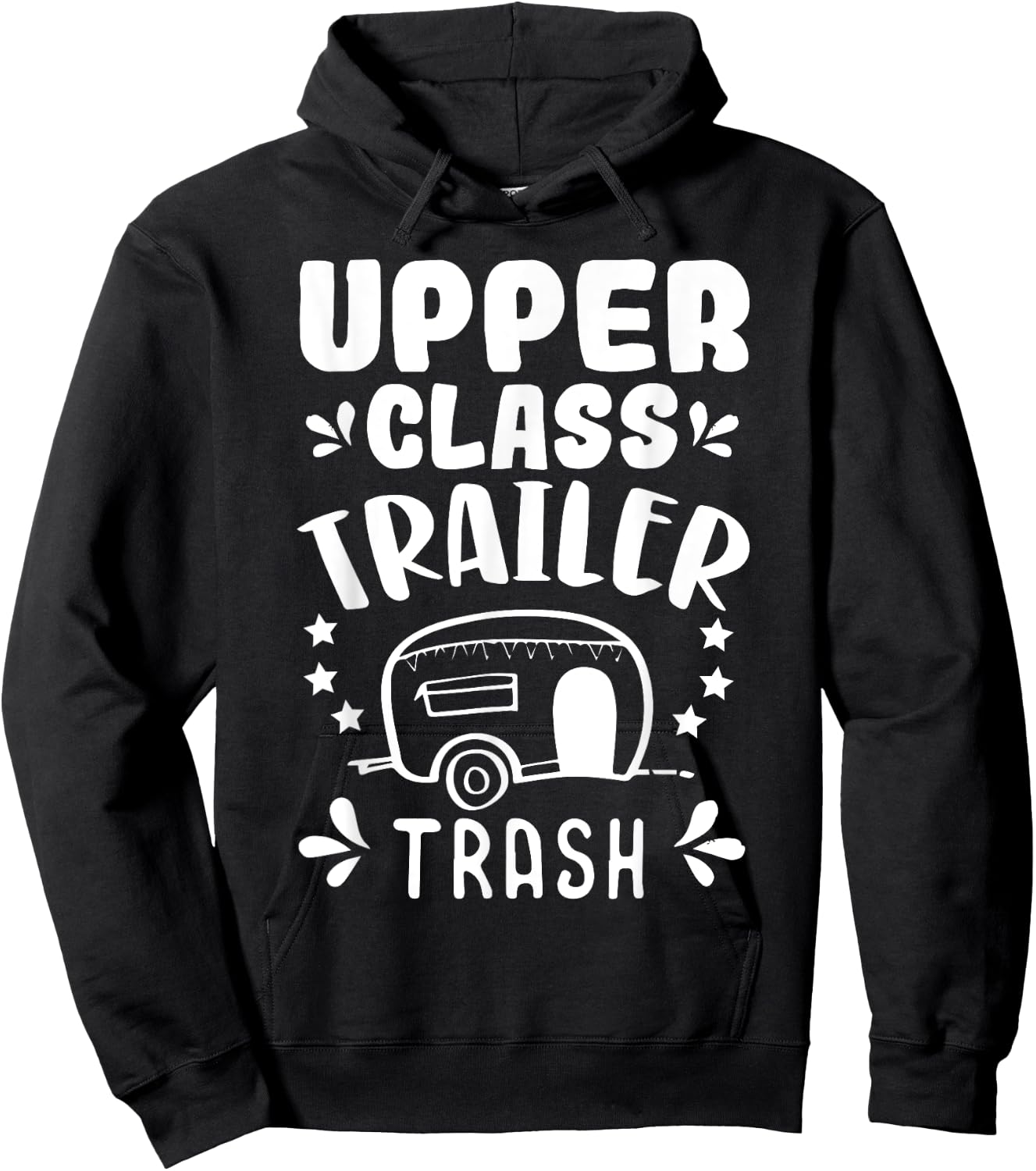 Trailer Trash Camping Camper Trashy Christmas Party Hoodie - Hoodie | Black